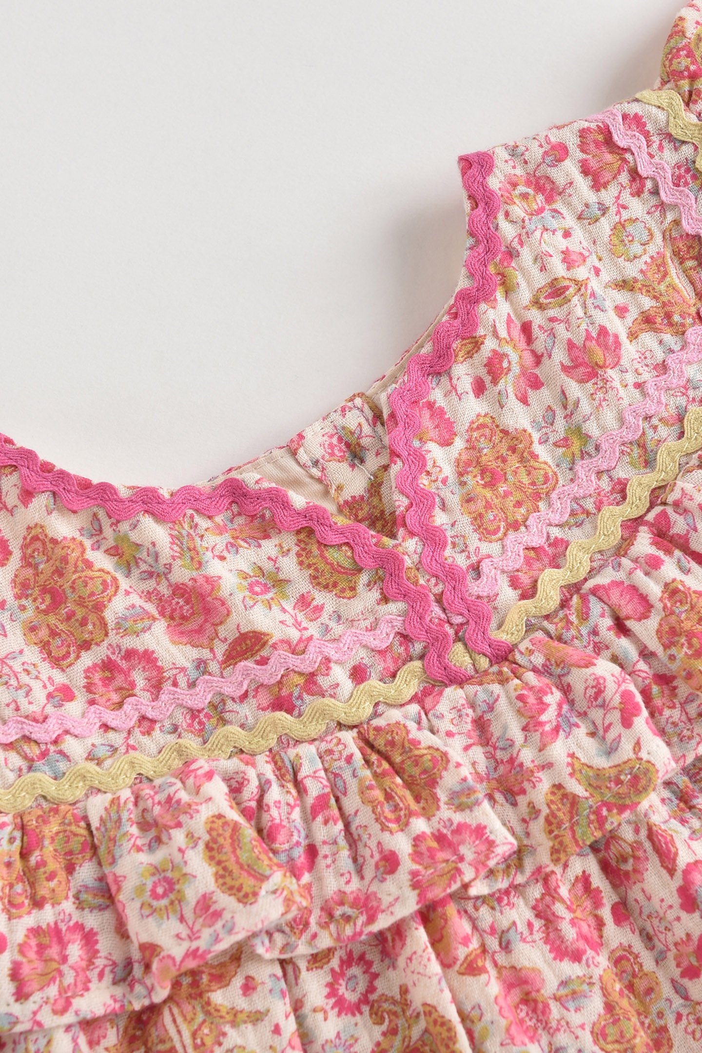 DRESS JILANA CREAM FLOWER FIELDS 3