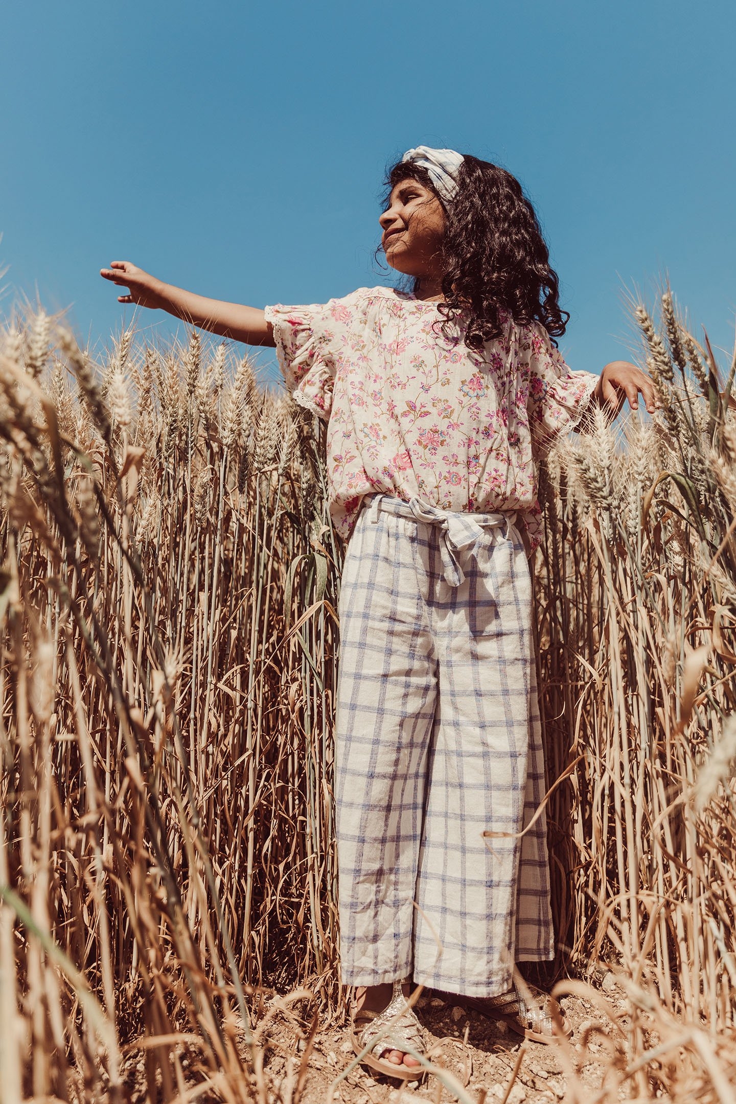 PANTS AMANDINE BLUE RIVER CHECKS 1