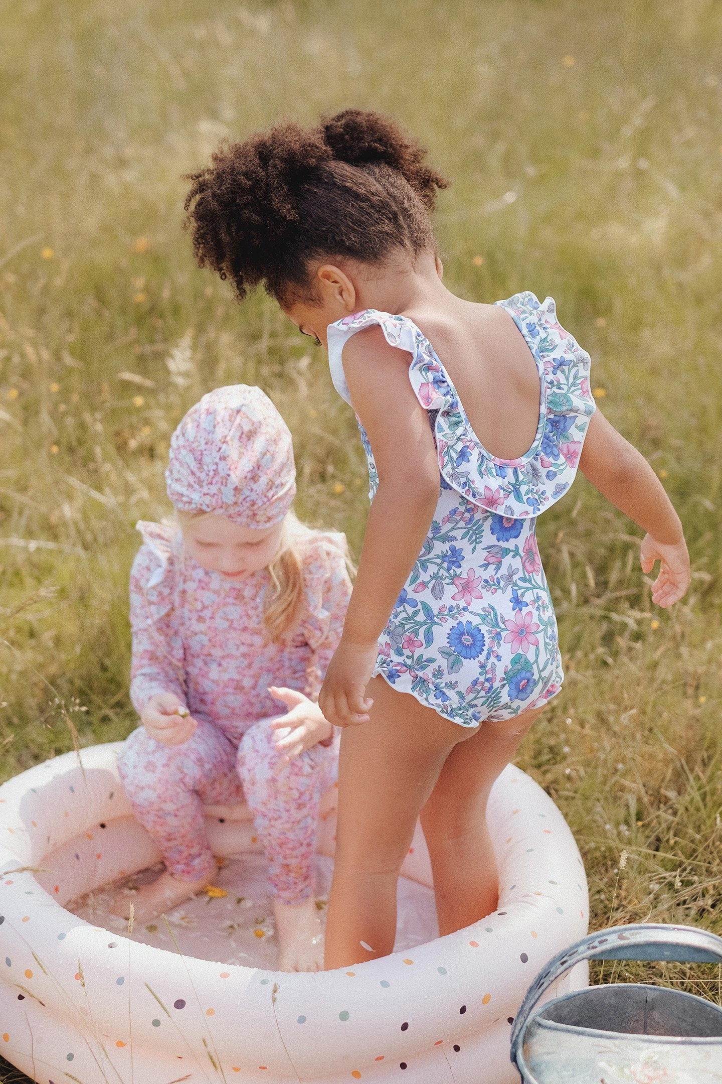 BATHING SUIT ANDREA BLUE SUMMER MEADOW 2