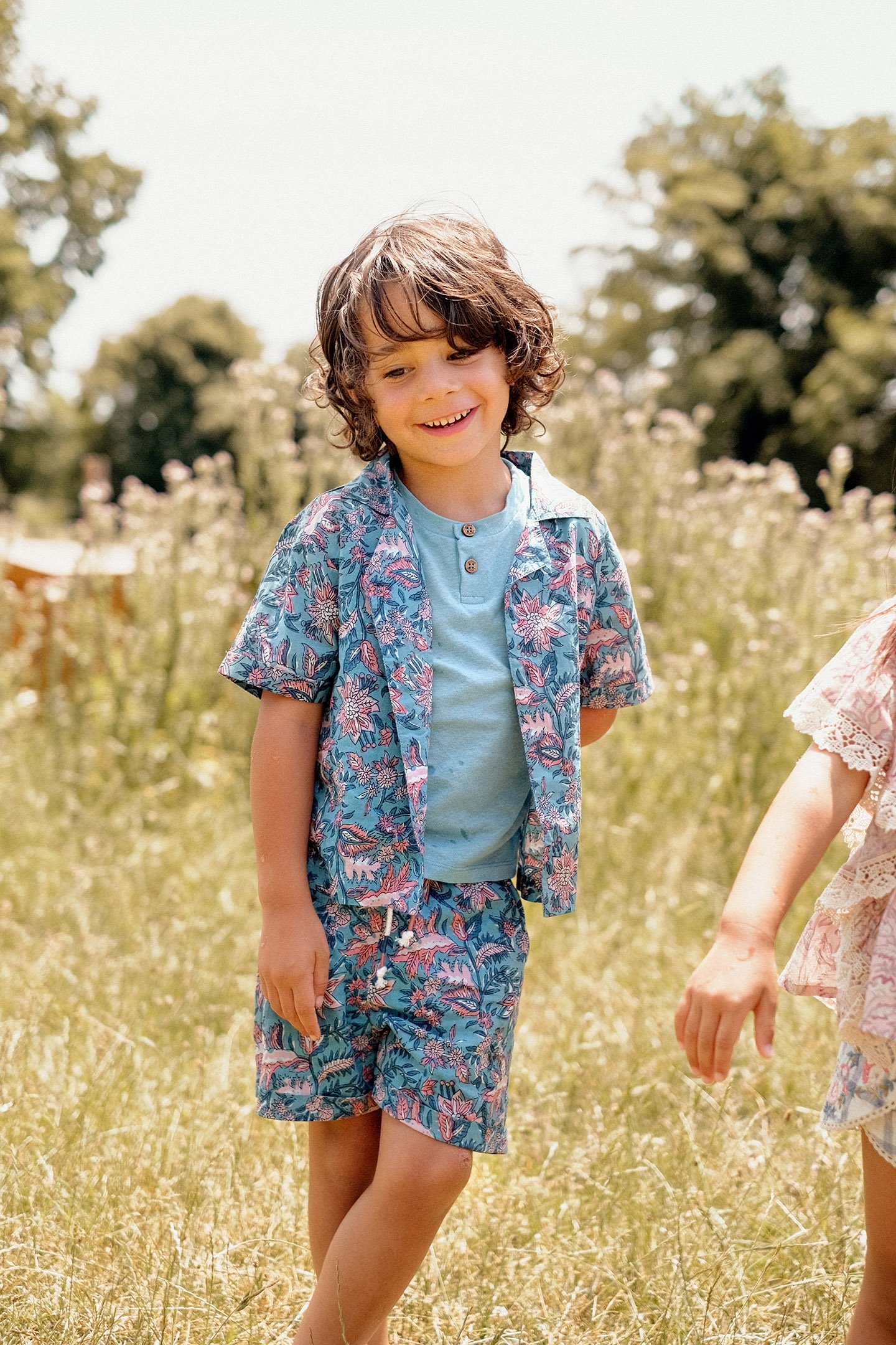 SHORTS ALIKI TEAL GARDEN OF EDEN 8