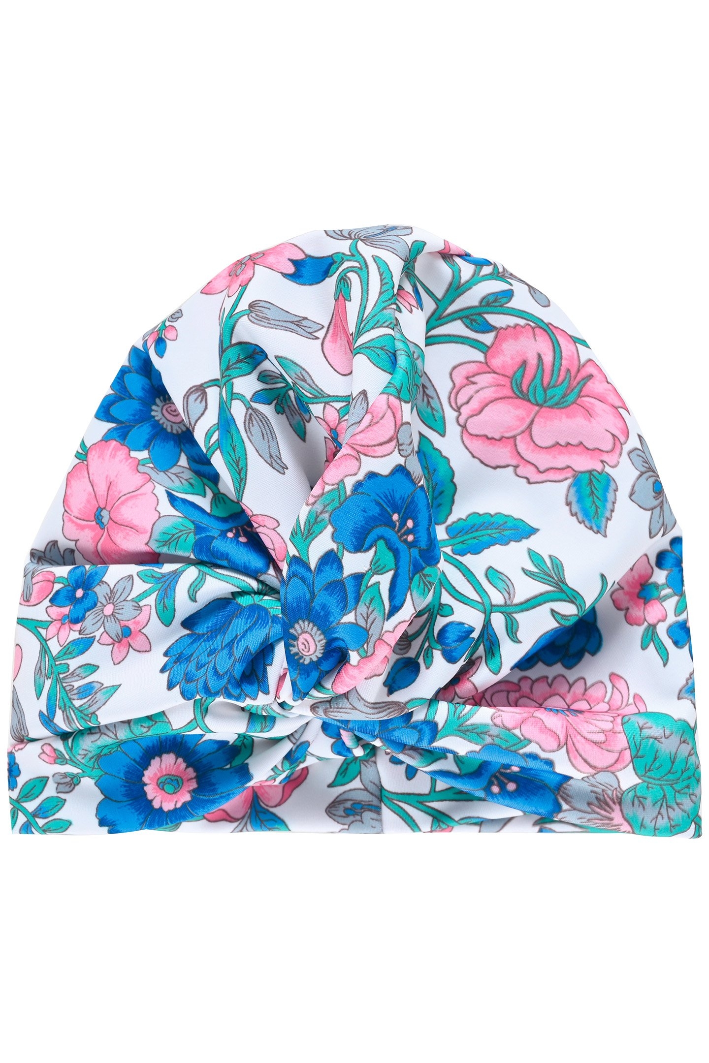 BATHING TURBAN ABINA BLUE SUMMER MEADOW 1
