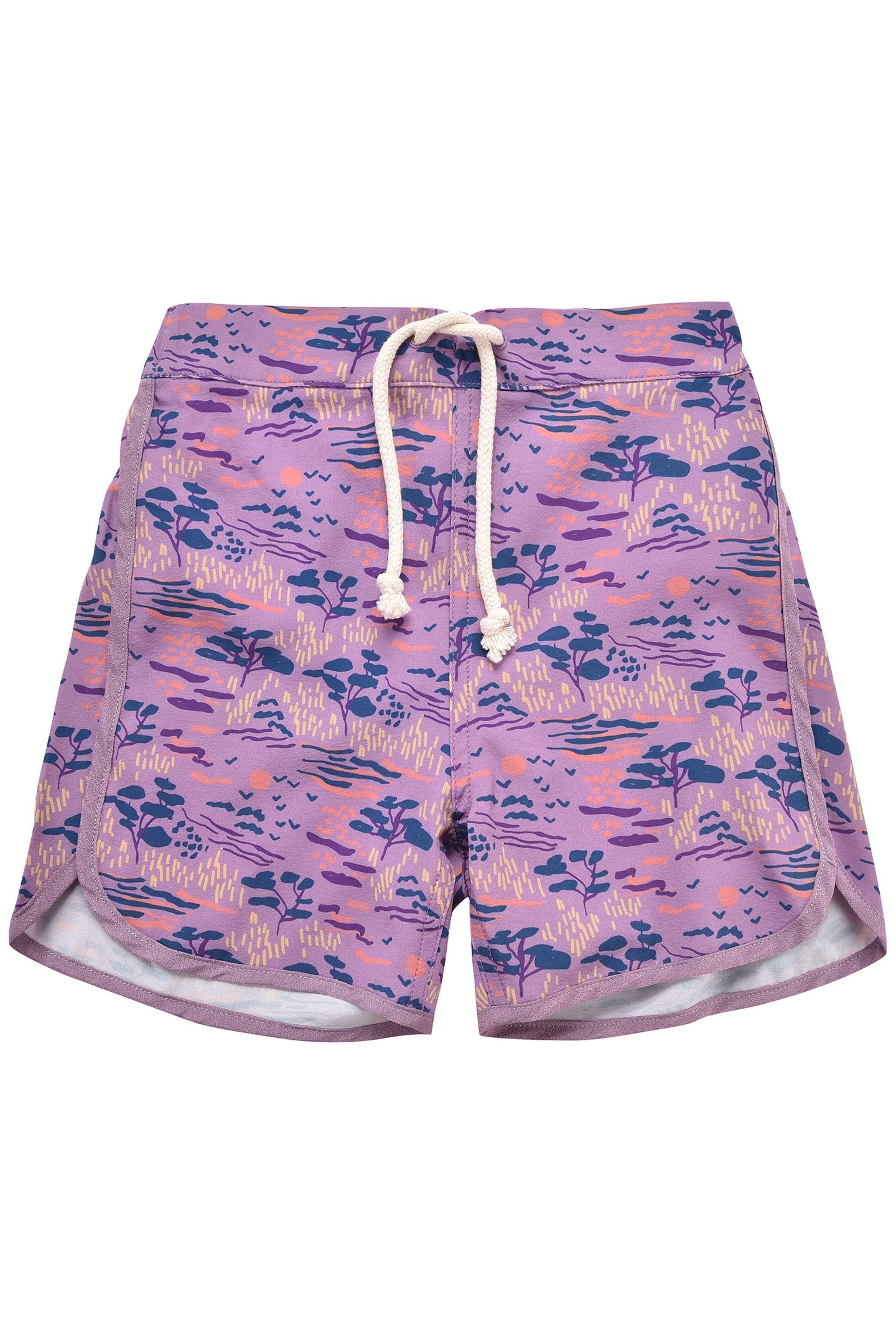 SWIM SHORTS ADERI PURPLE PAST FIELDS 1