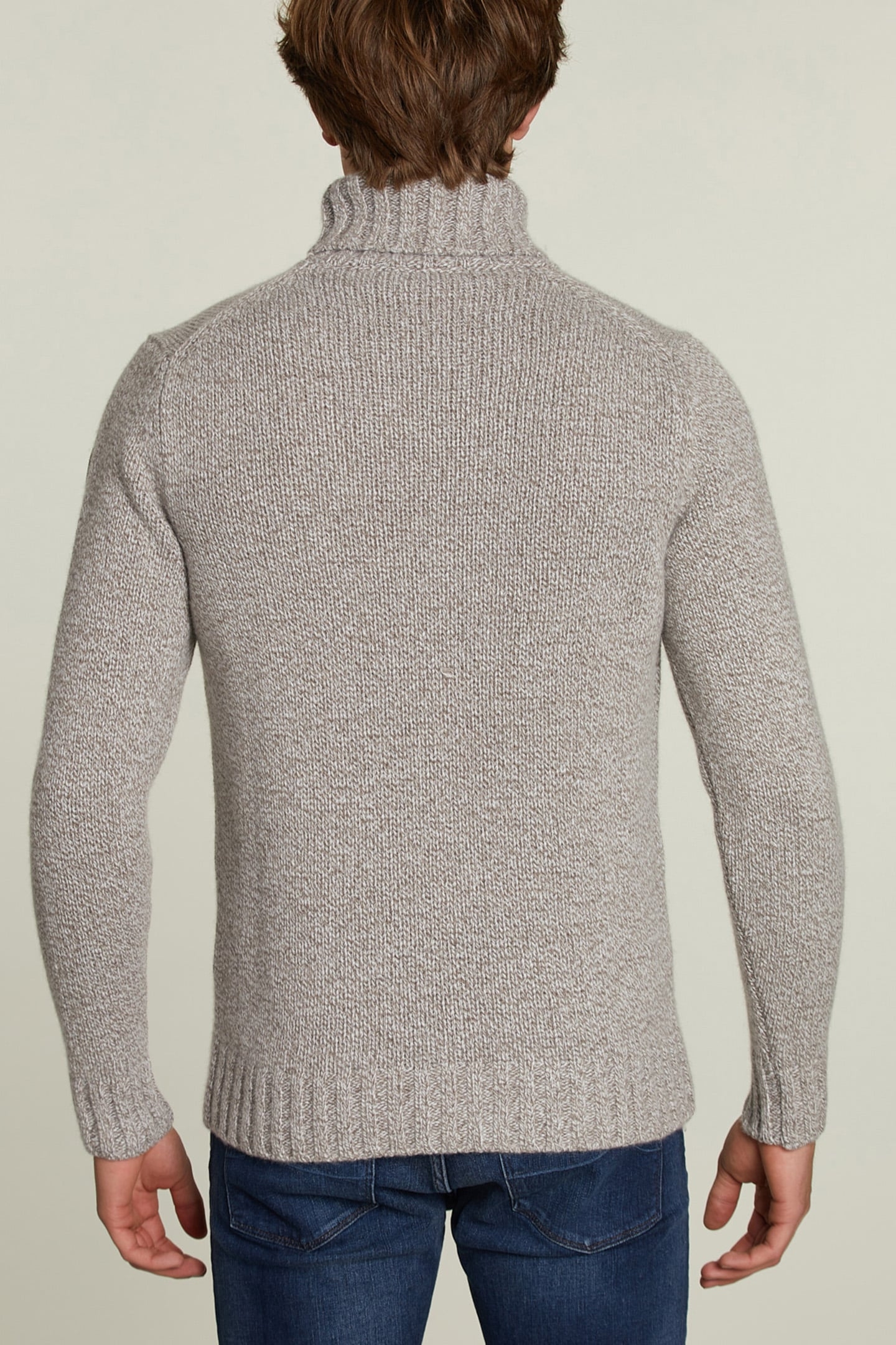 CUSTOM FIT WOOL-CASHMERE SWEATER BARREL MIX 2