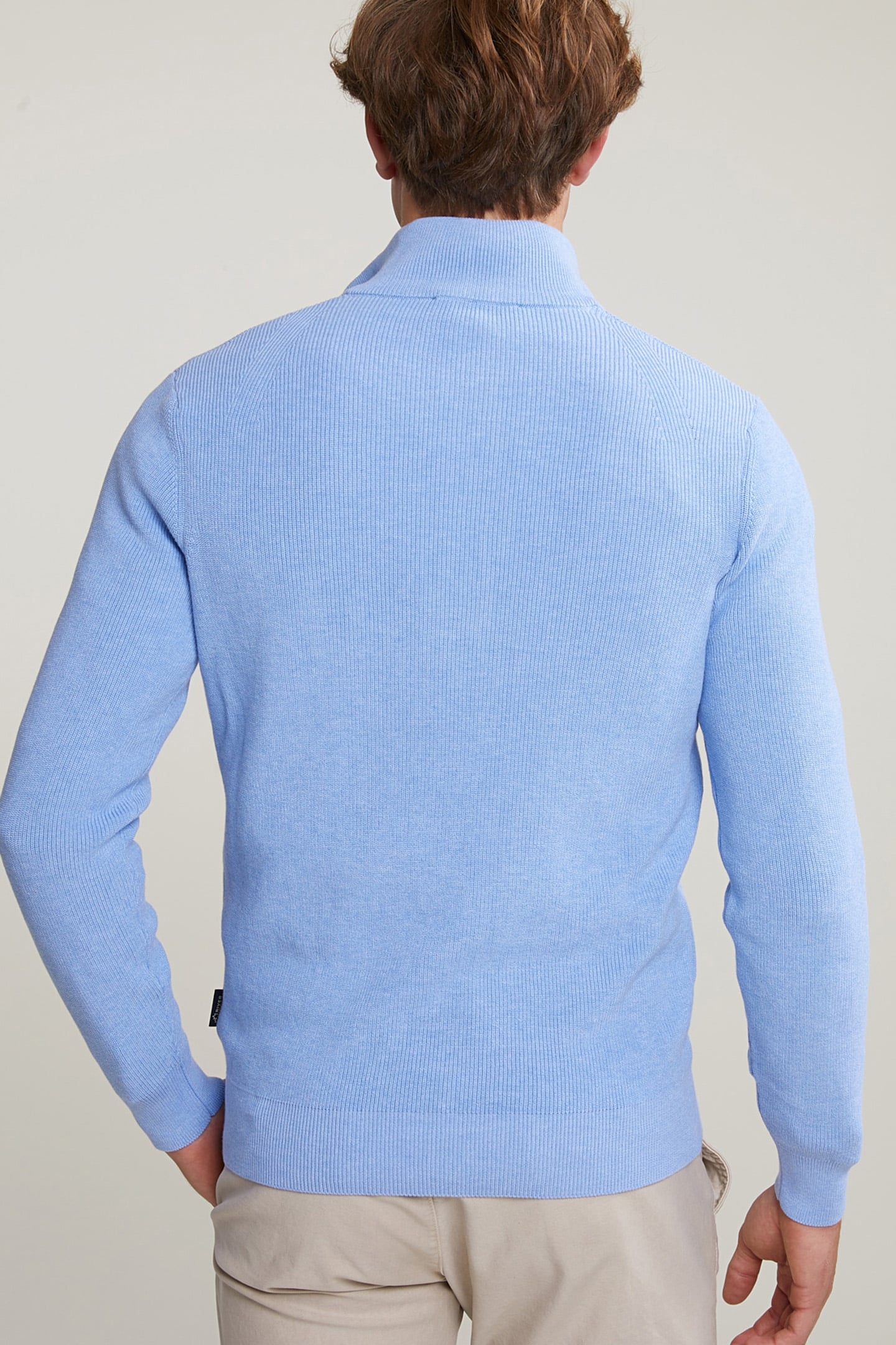 SLIM FIT COTTON MOCK-NECK SWEATER 2