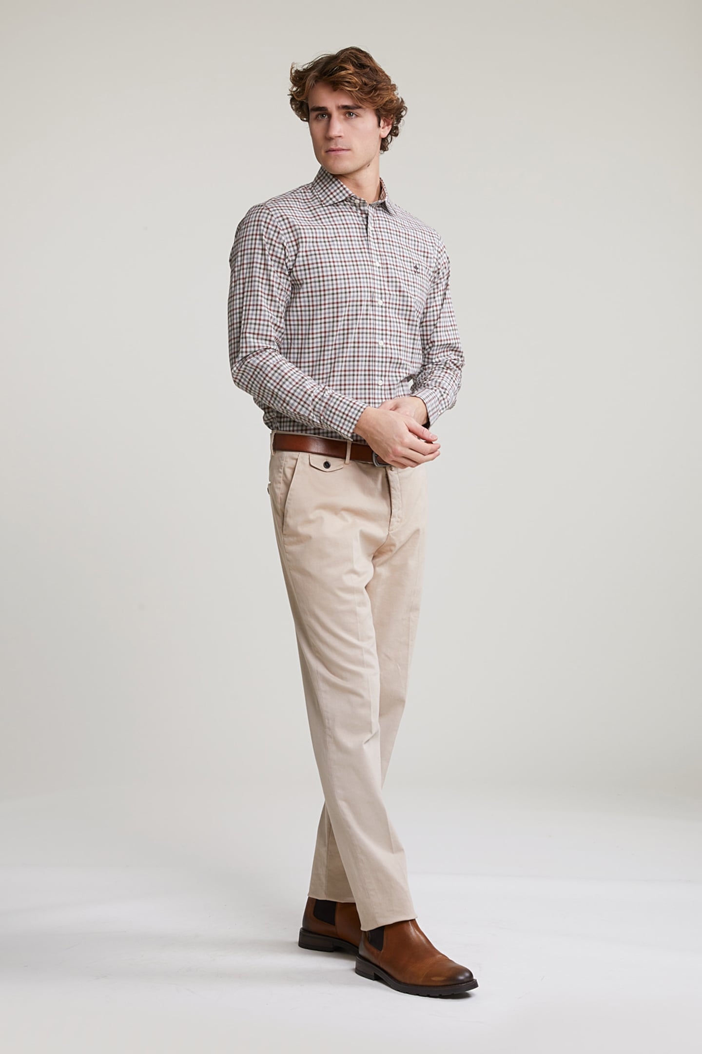 CUSTOM FIT CHECKED SHIRT MULTI 3