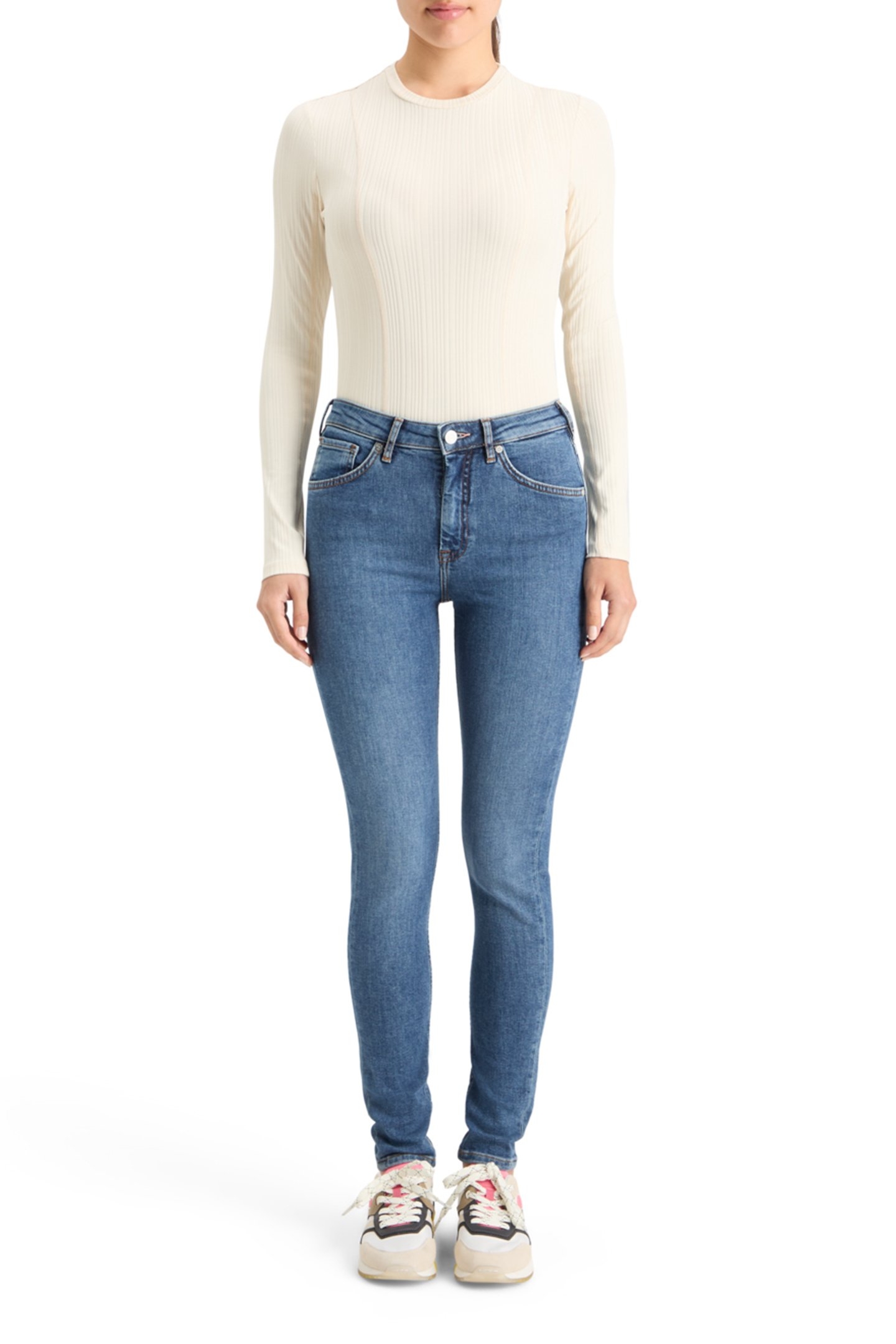 ESSENTIALS  HAUT SKINNY JEANS — FRESH DRAFT 3