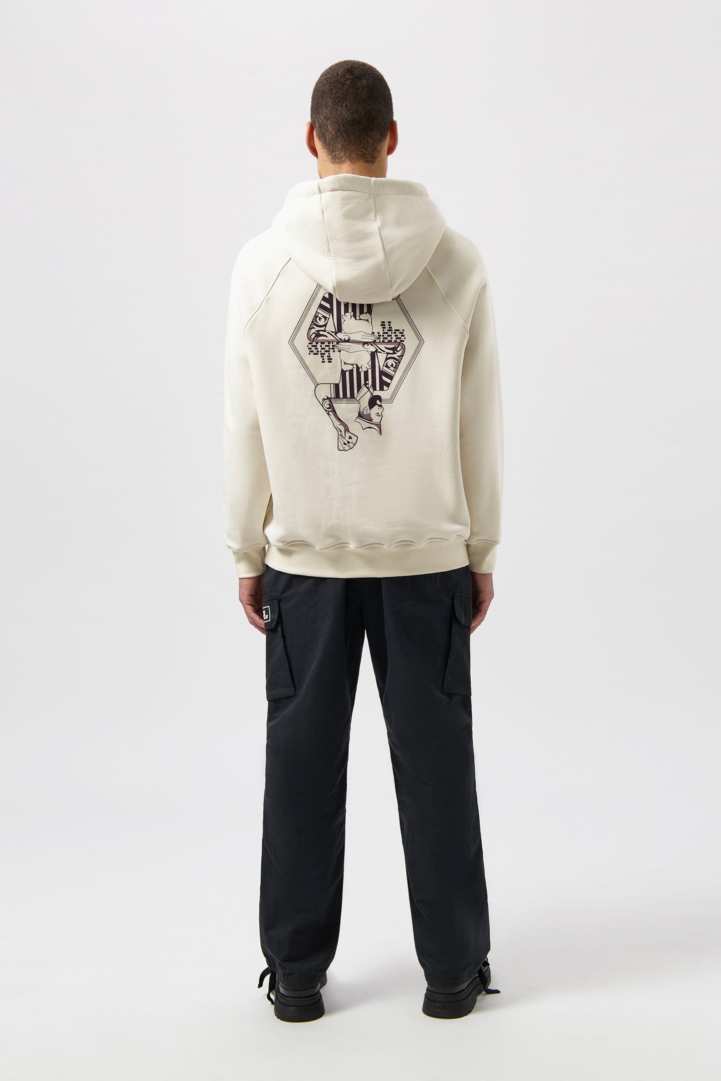THE CLUB BOX FIT HOODIE WHITE SWAN 4
