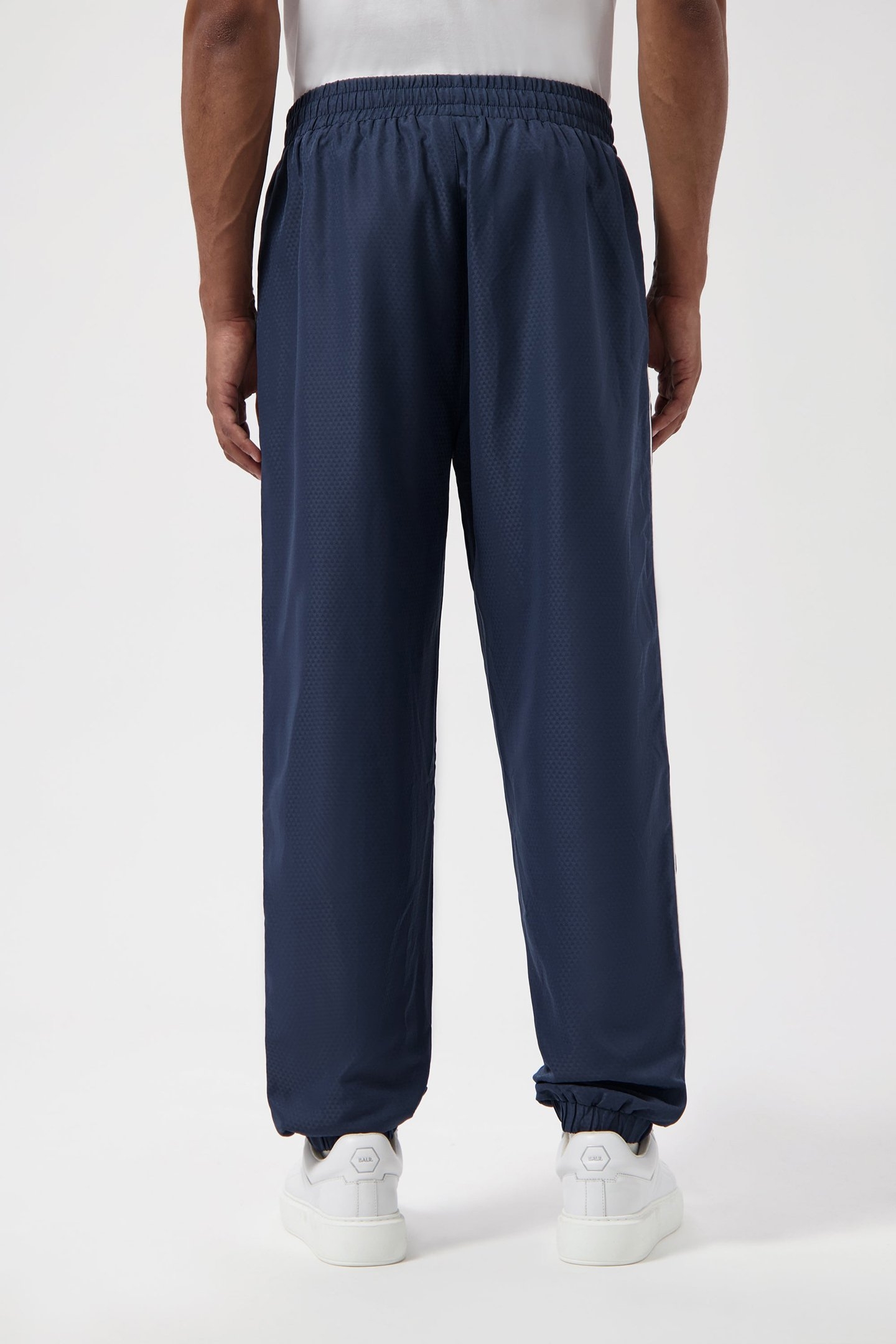 JACQUARD RELAXED TRACK PANTS SPACE NAVY 2