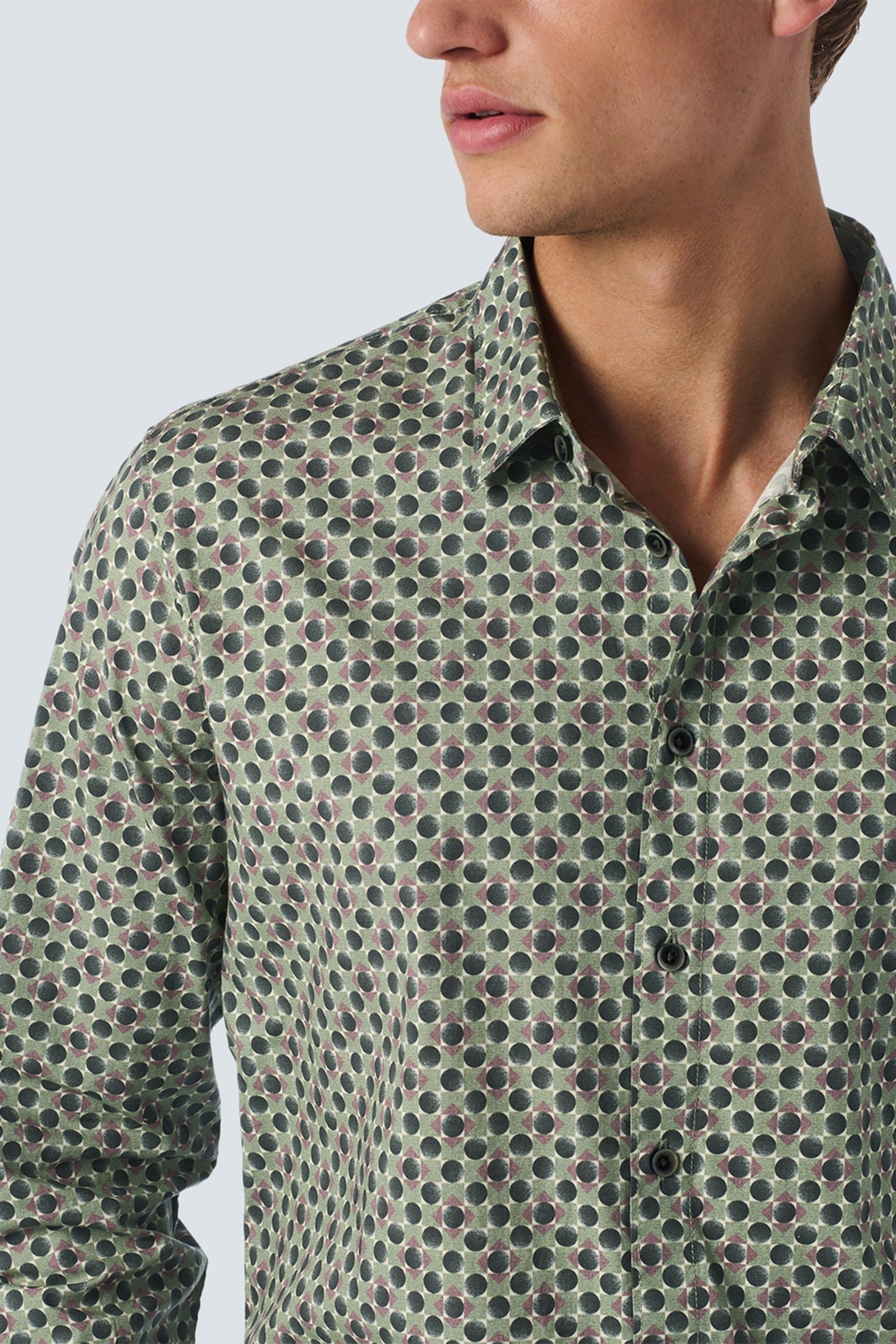 SHIRT STRETCH ALLOVER PRINTED SMOKE 6