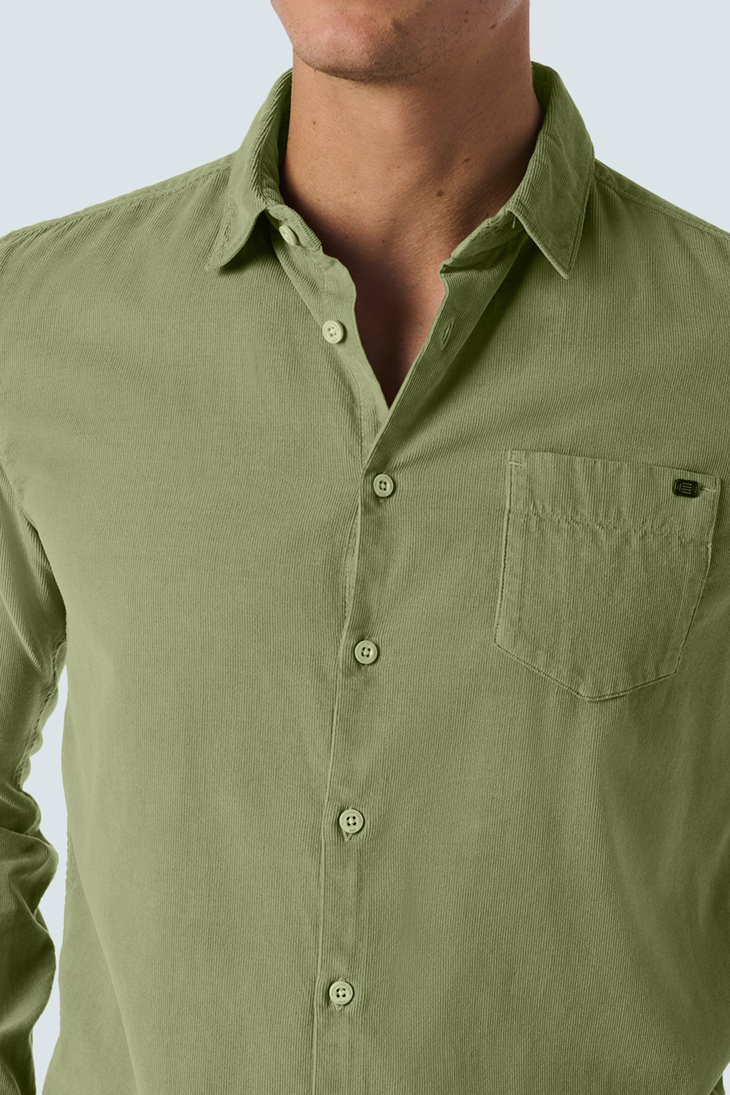 SHIRT CORDUROY SOLID SMOKE 6