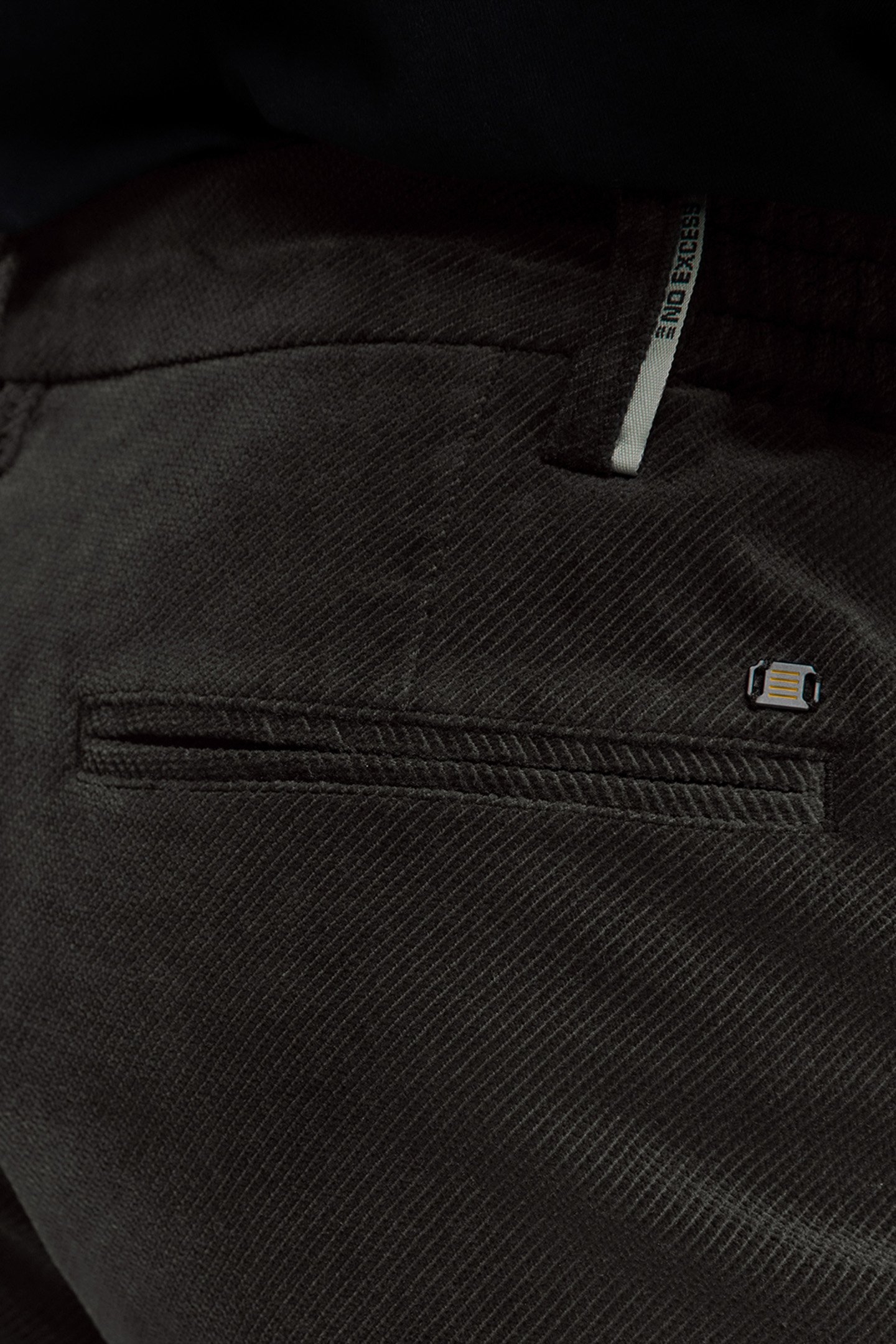 PANTS CORDUROY TWILL MOTORBLACK 7