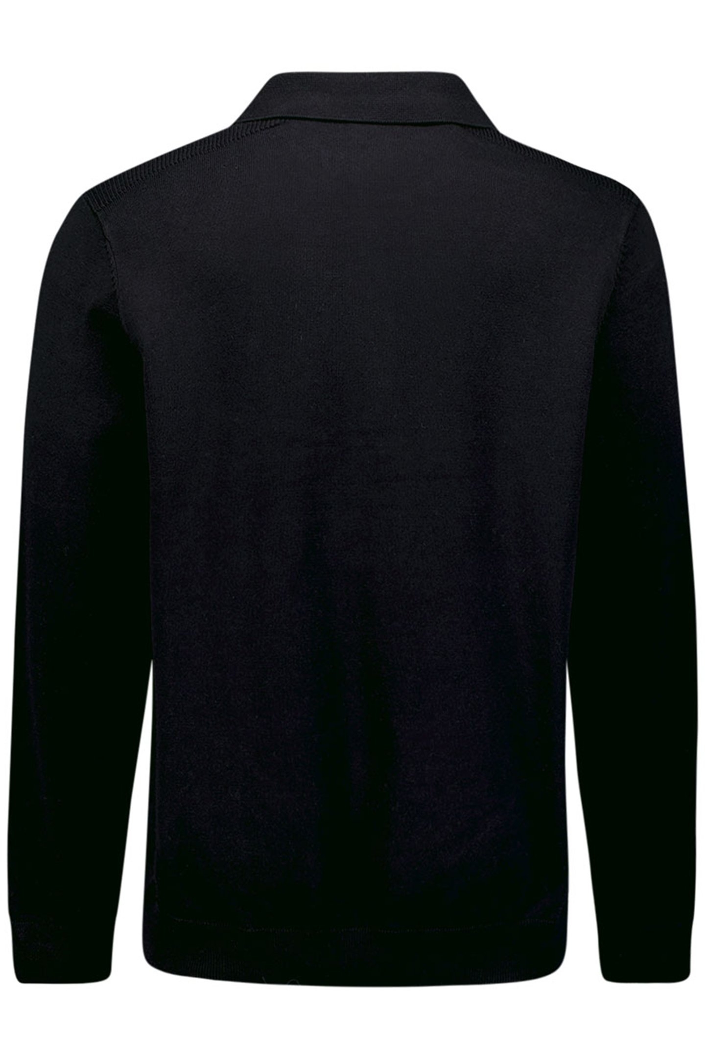 PULLOVER POLO HALF ZIPPER SOLID KNIT BLACK 2
