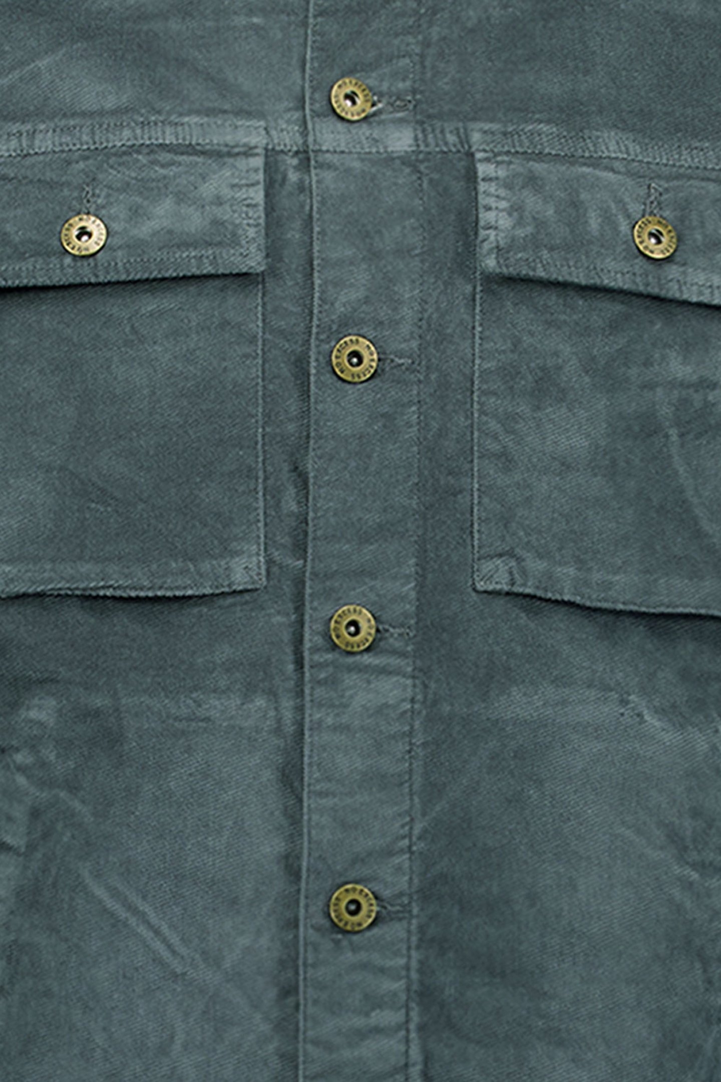 OVERSHIRT BUTTON CLOSURE FINE CORDUROY STRETCH DARK STEEL 3