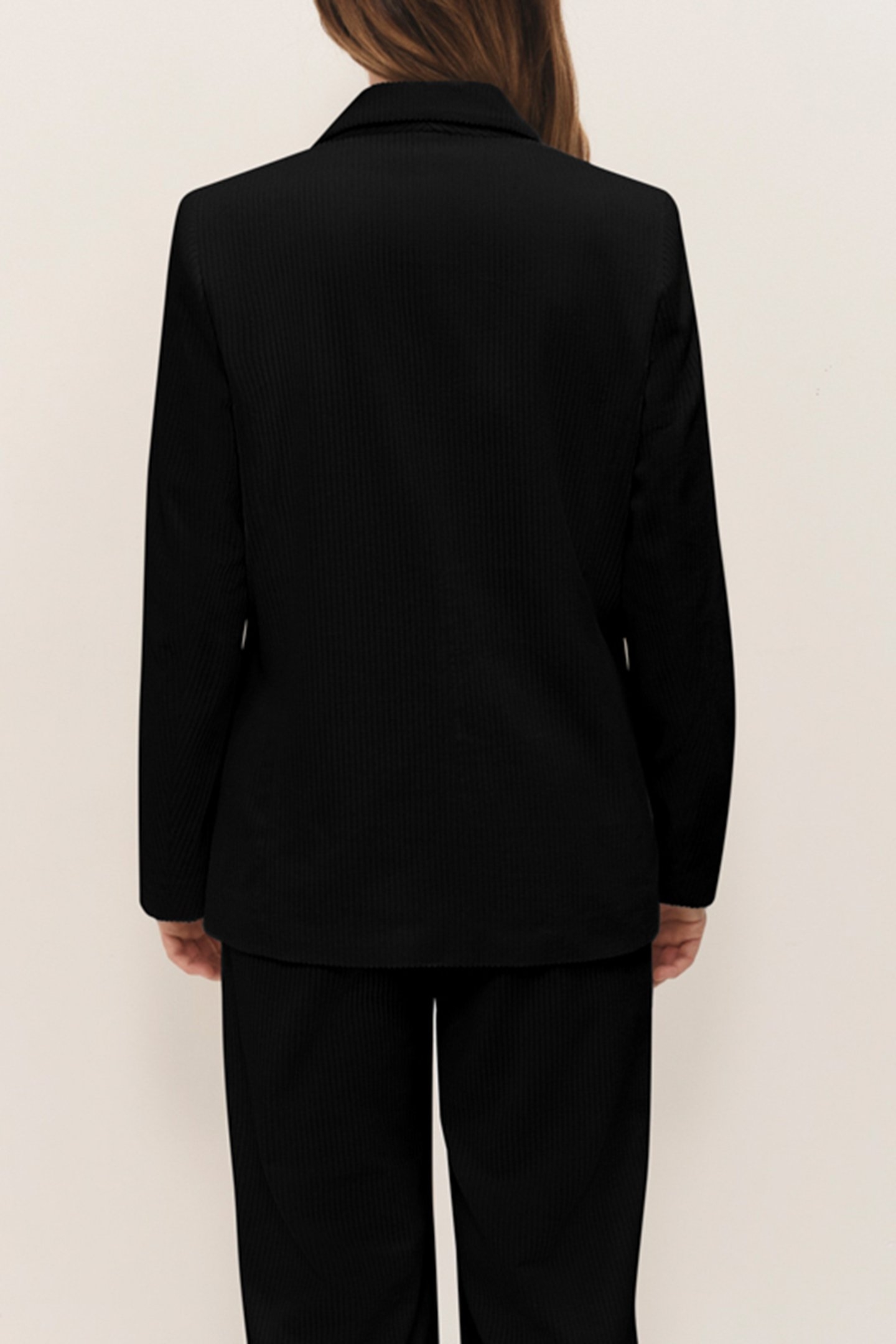 VIGG - BLACK CORDUROY SUIT JACKET 2