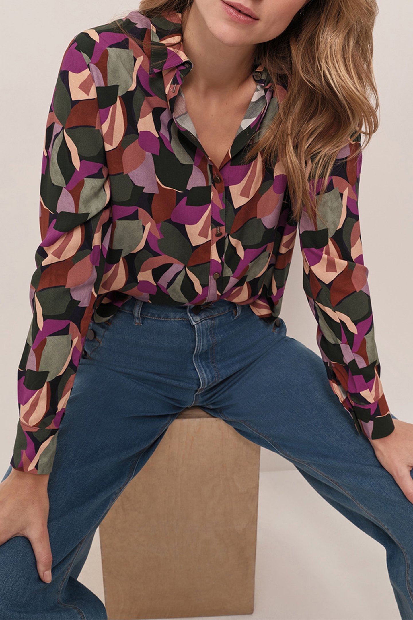 CLARA - SYCAMORE SHIRT WITH ARTY PRINT COLOR 5