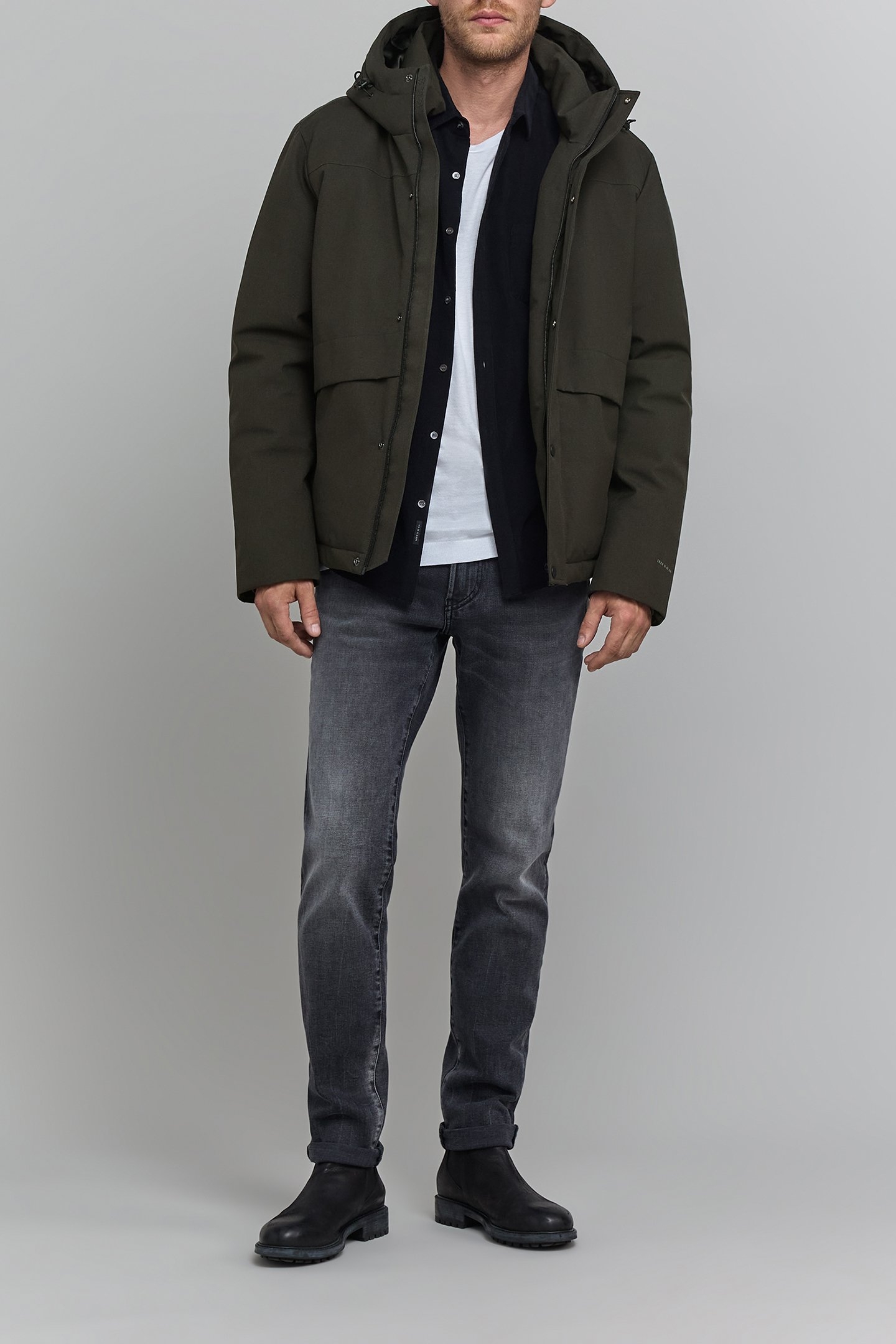 WATERPROOF BREATHABLE GRANULATED NYLON KHAKI JACKET 2