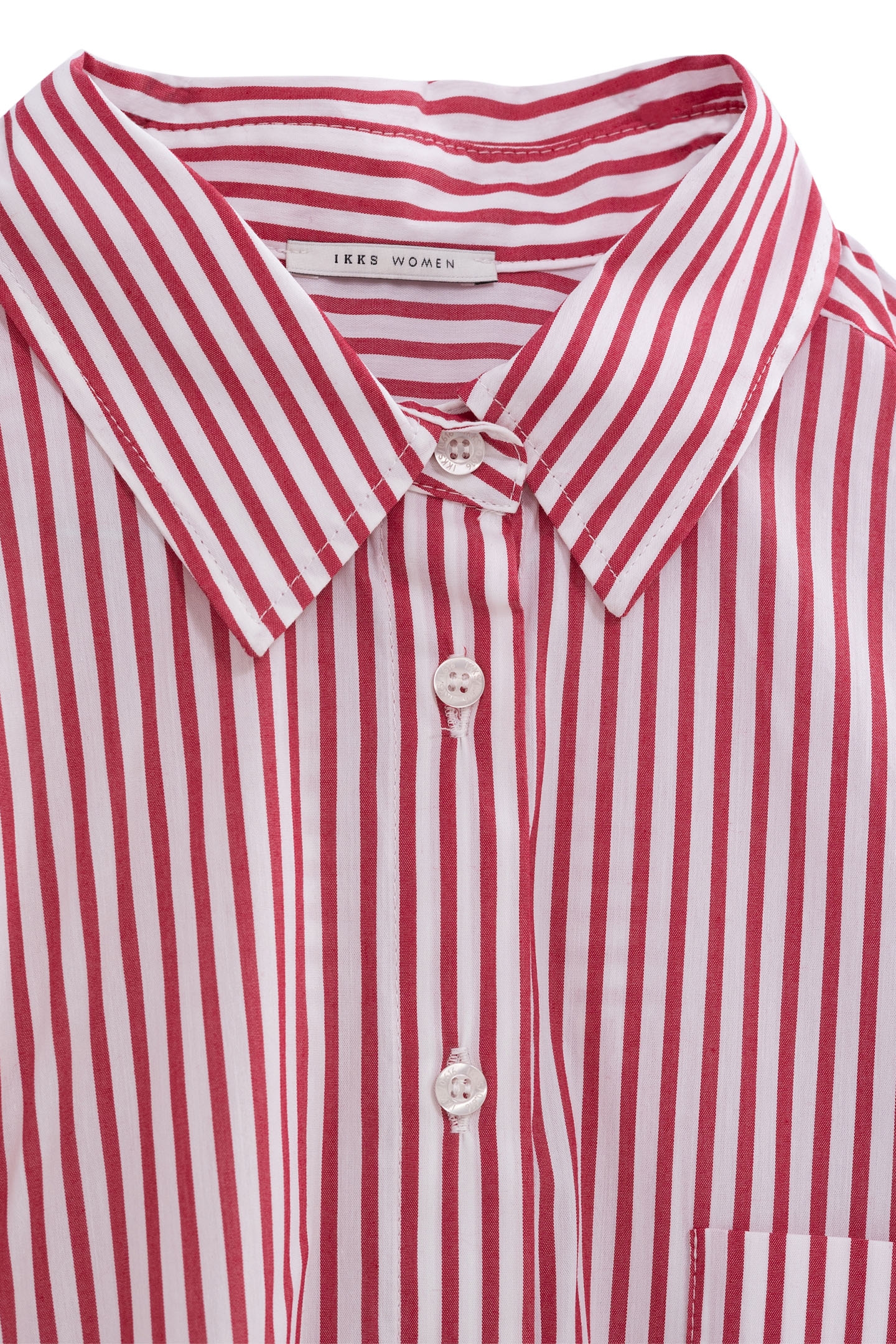 WHITE SHIRT WITH RED STRIPES 2