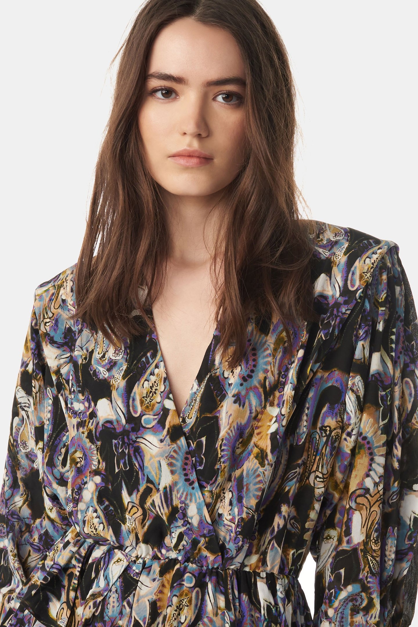 DAMIE DRESS BLACK/PURPLE 5