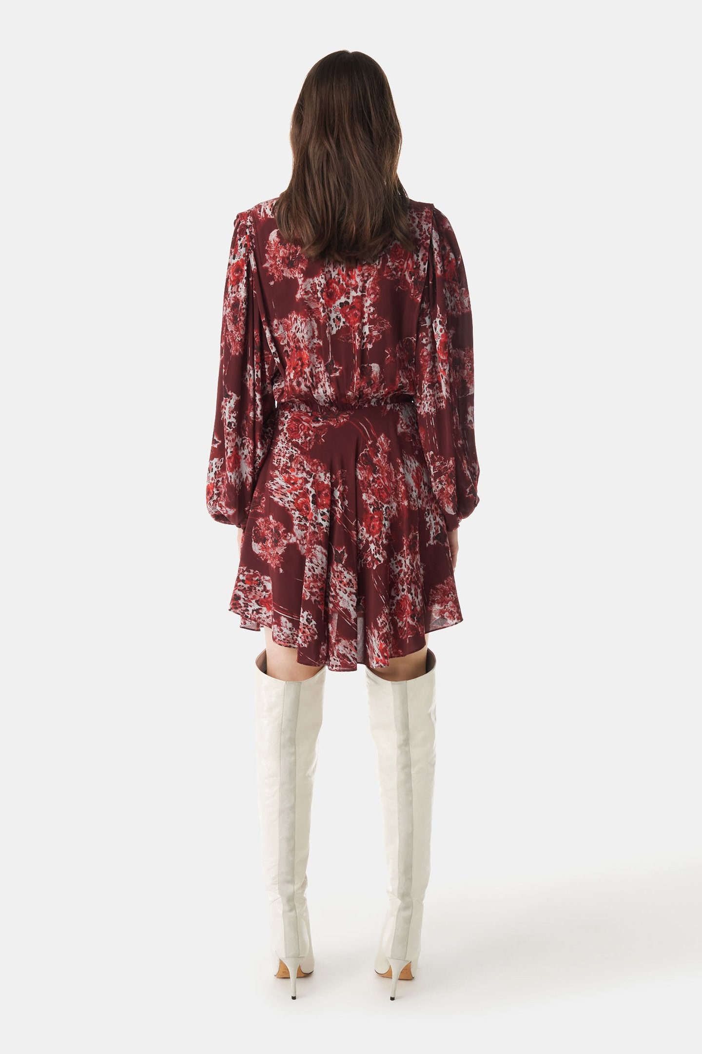 AZULA DRESS MULTICO BURGUNDY 3