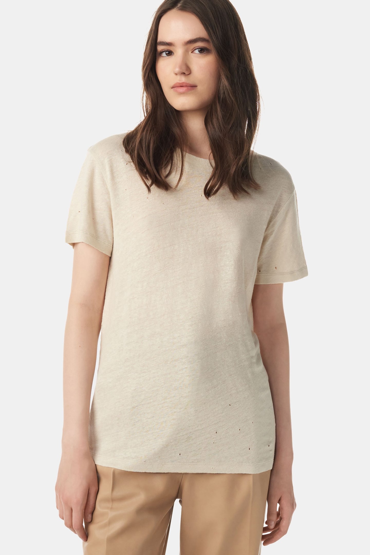 JEENA T-SHIRT WHITE/PEARL GREY 1