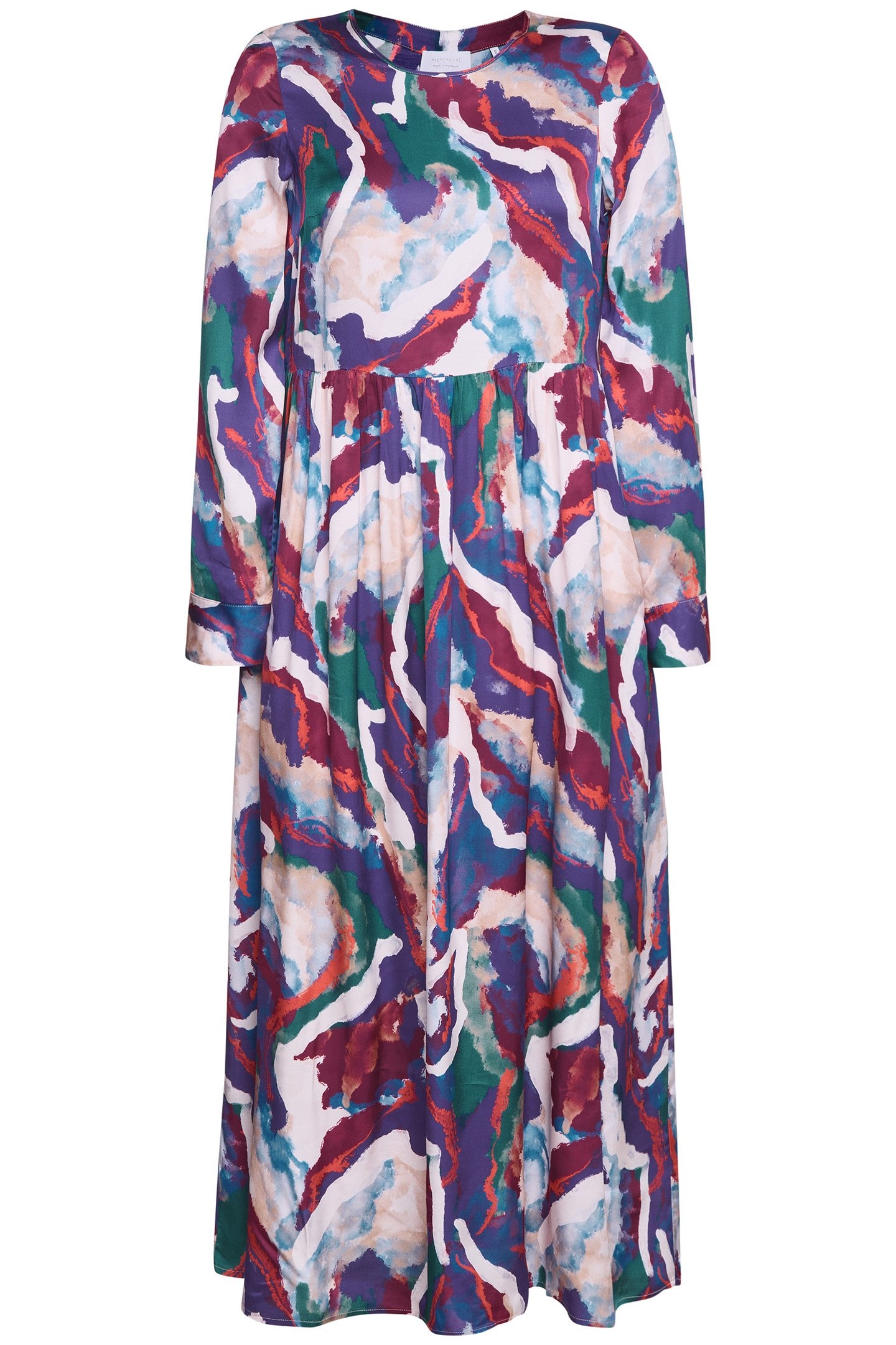 PRINTED MAXI DRESS RUBY RED 3