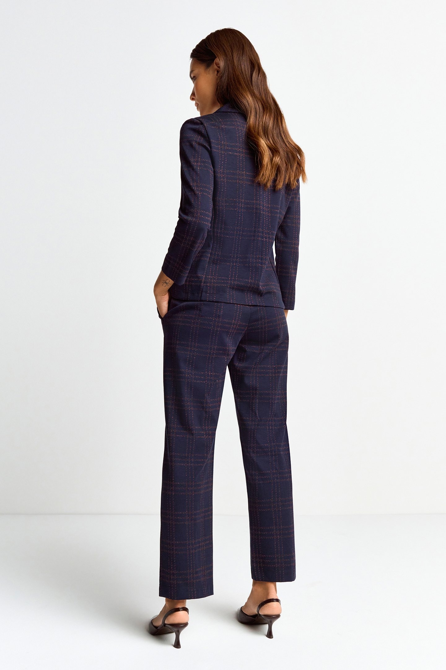 JACQUARD SUIT PANTS MIDNIGHT BLUE 3