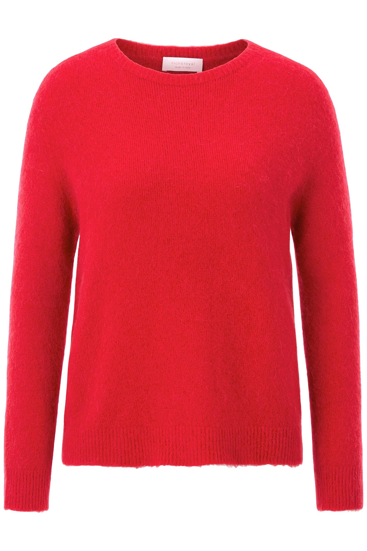 COZY CREW NECK RECYCLED POPPY RED 3