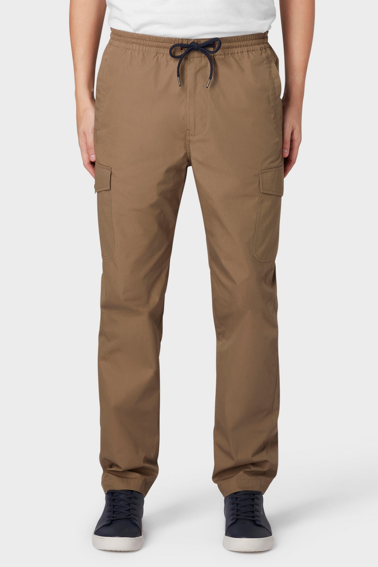 CARGO DRAWSTRING TROUSER HAZELNUT 1