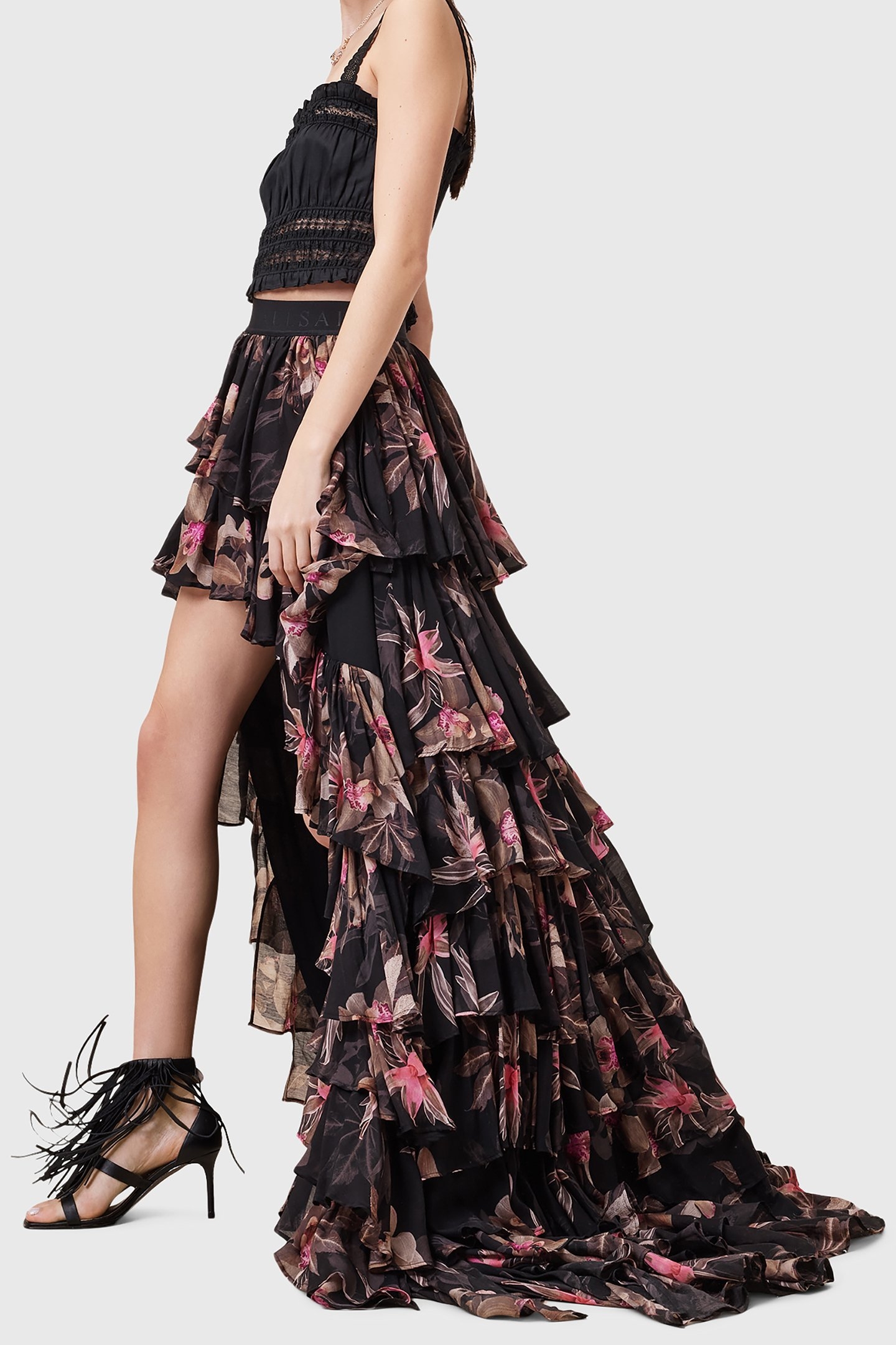 CAVARLY MAXI SKIRT ADENA BLACK 7