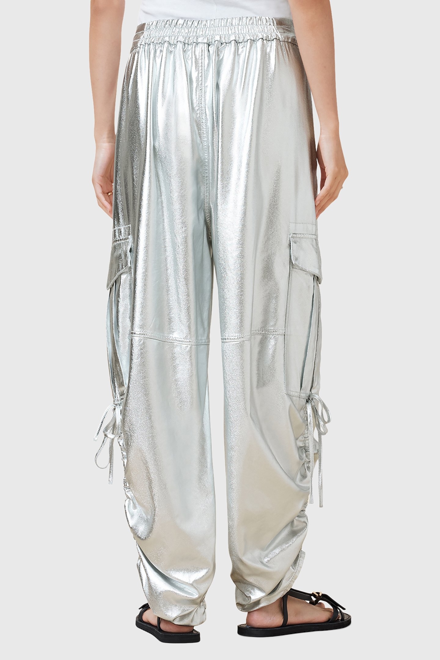 KAYE TROUSER METALLIC SILVER 2