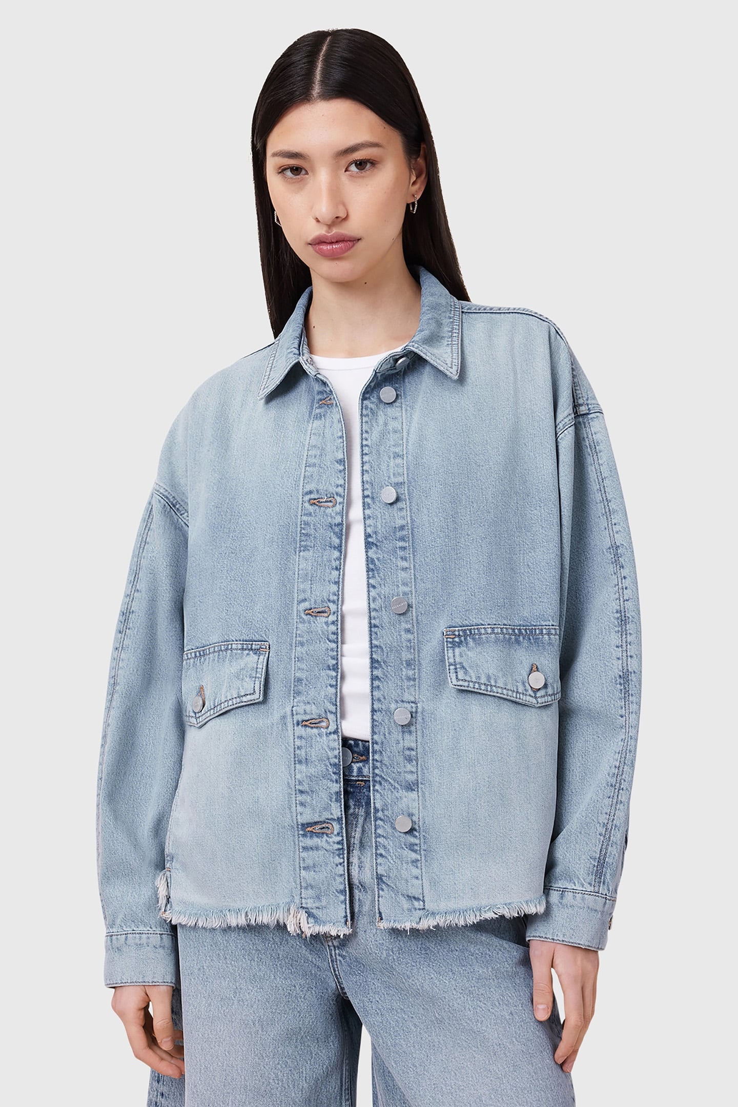 HETTIE DENIM SHACKET LIGHT INDIGO 1