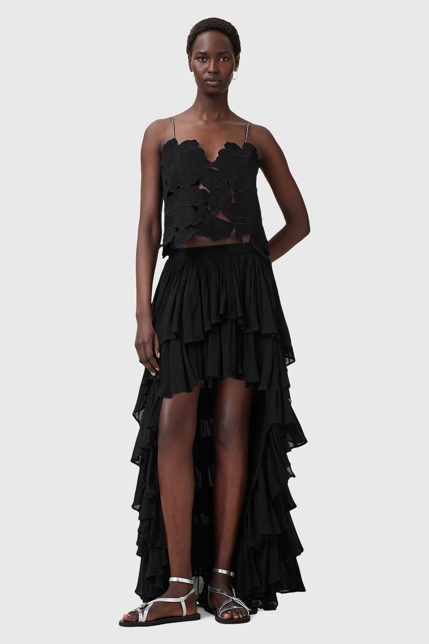 FLORA EMB TOP BLACK 3