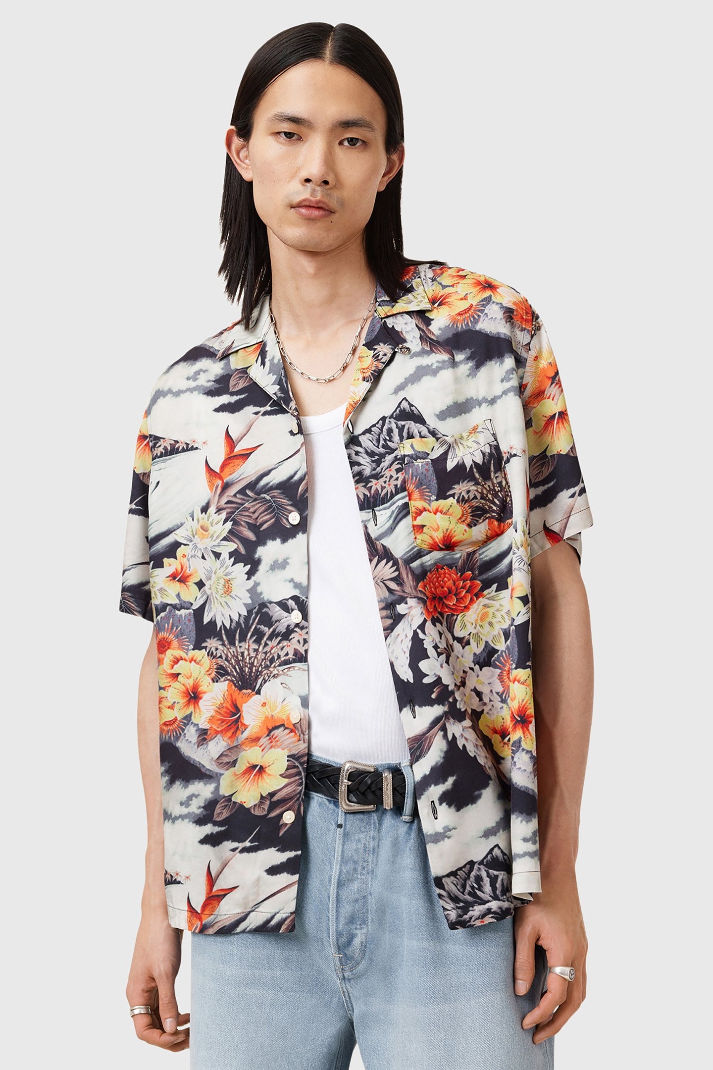 OSCANI SS SHIRT JET BLACK 6