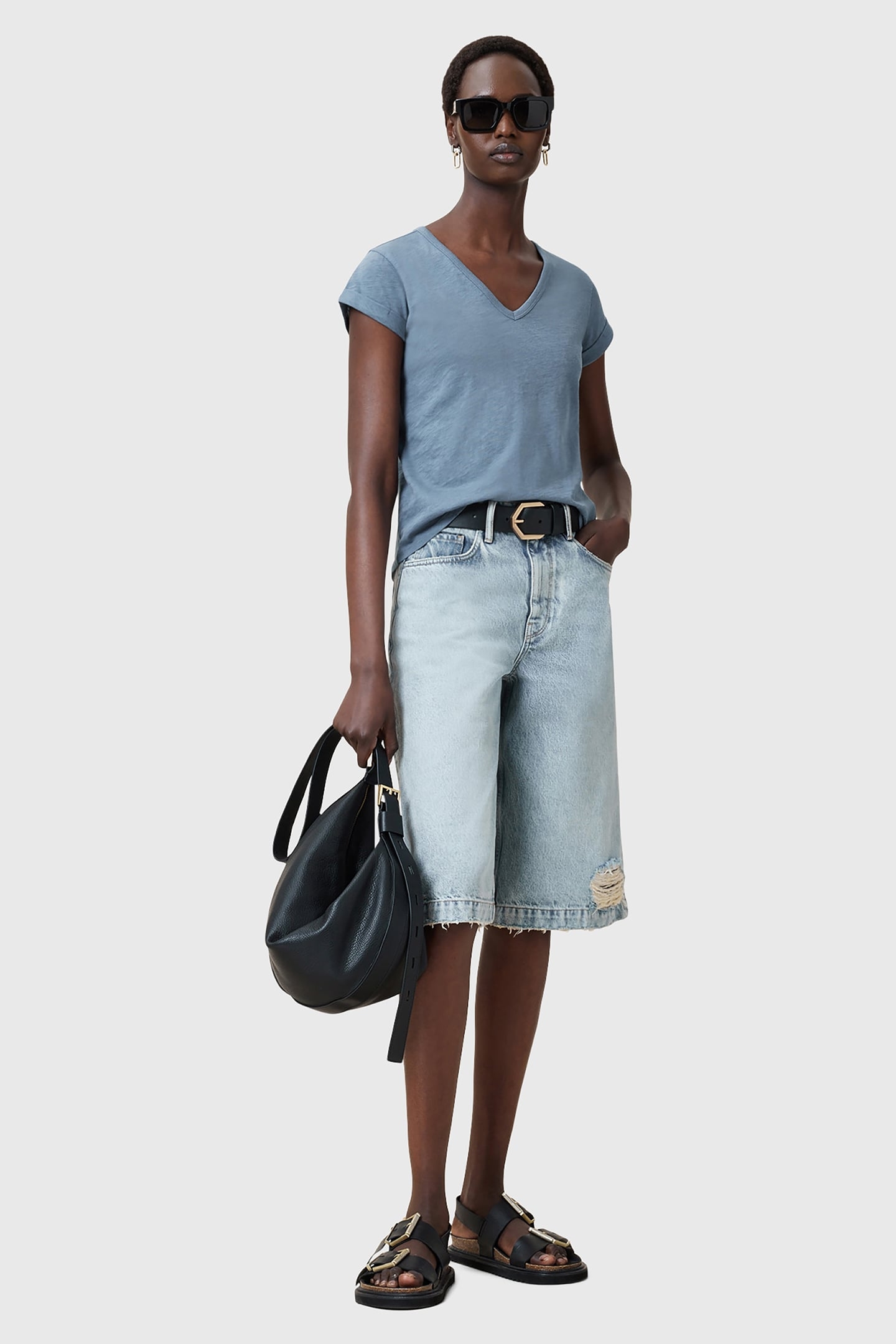 ANNA V TEE FLINT STONE BLUE 5