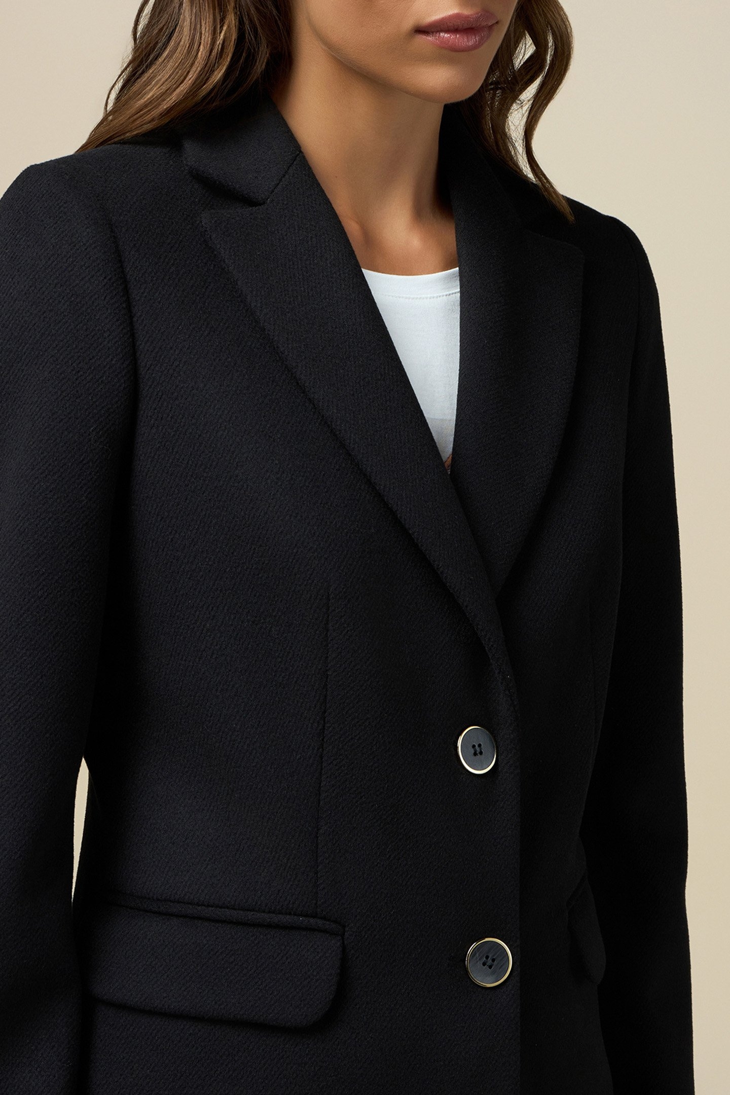 SINGLE-BREASTED COAT WITH POCKETS BLACK 5