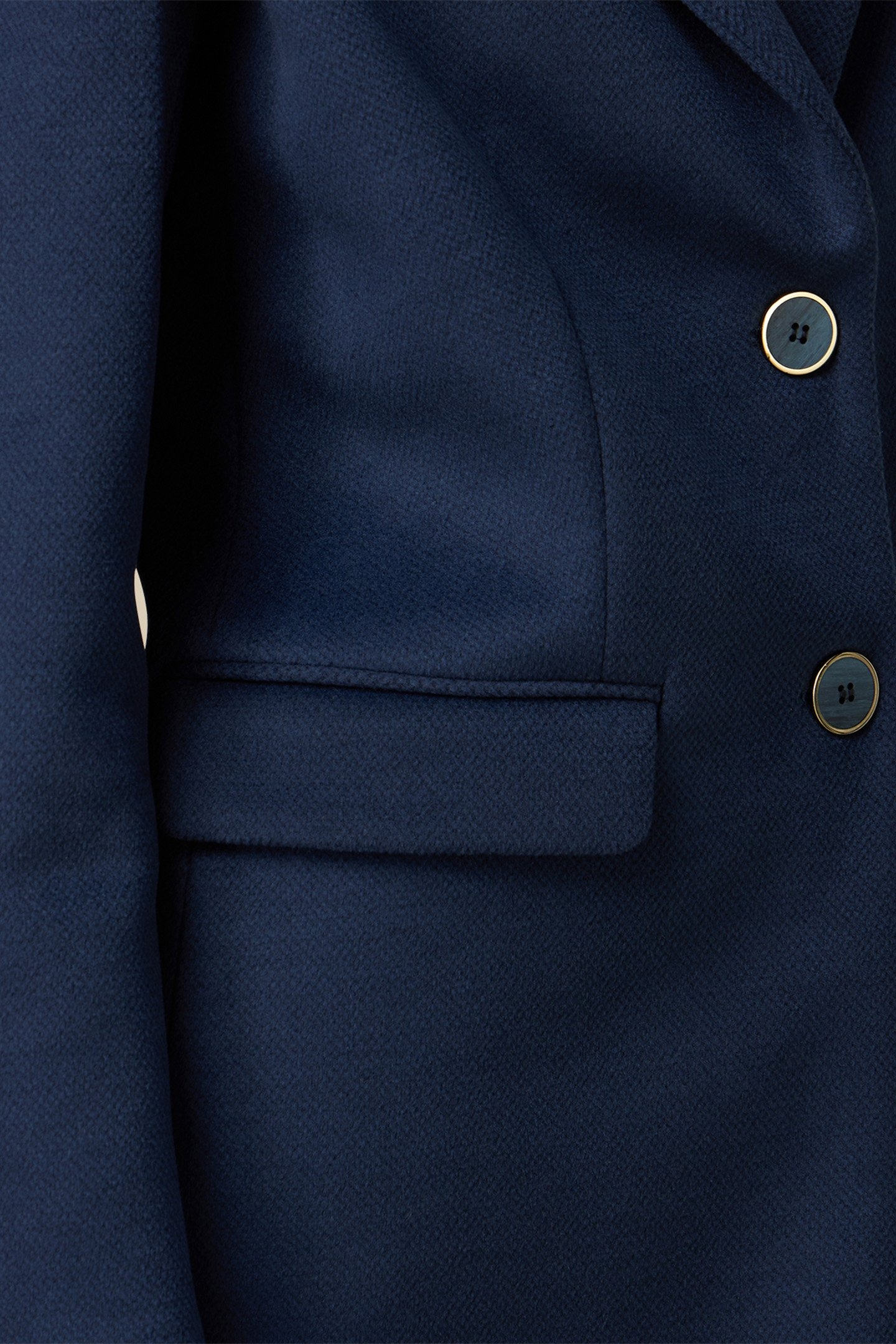 SINGLE-BREASTED COAT WITH POCKETS BLUE 4