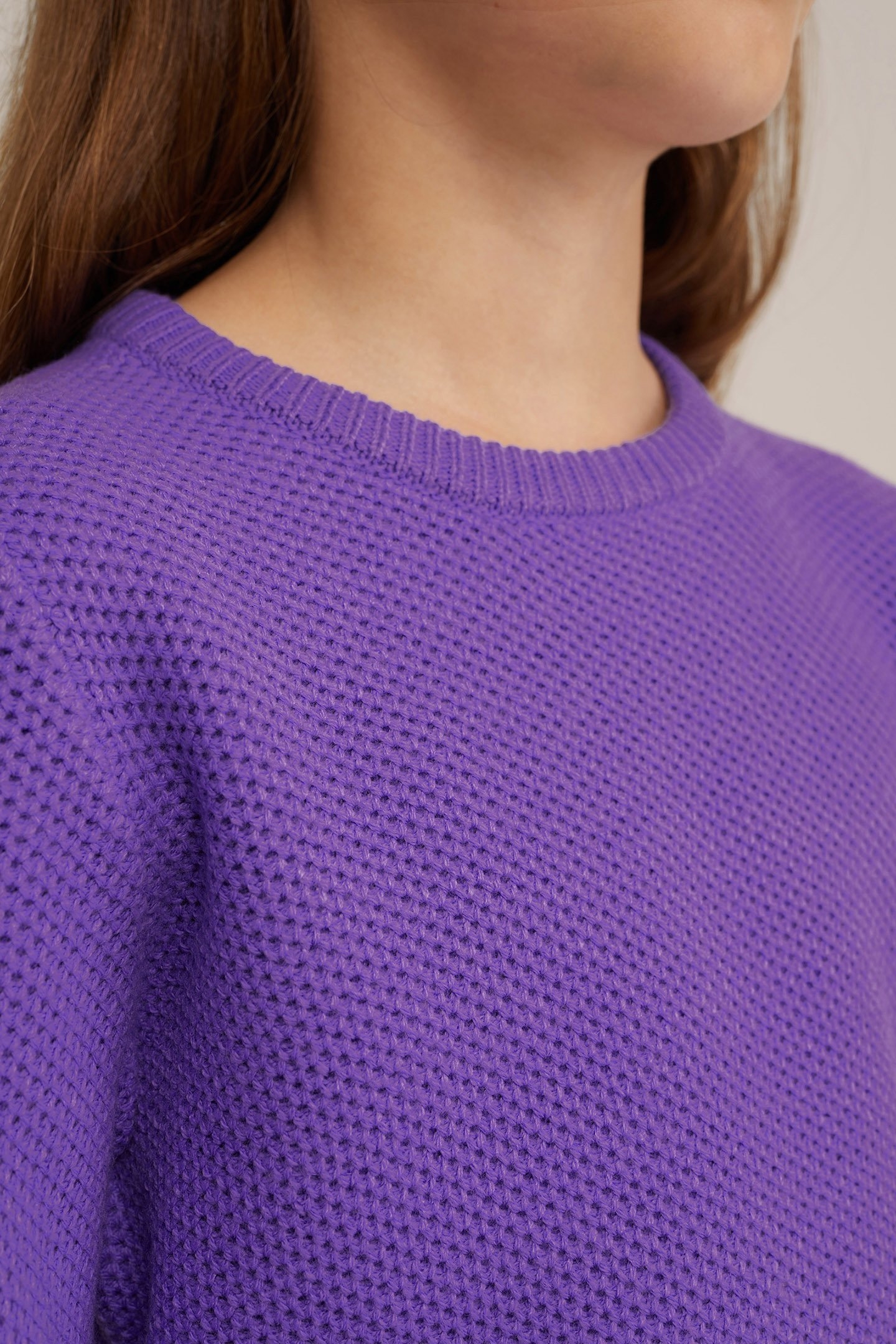 KNITTED PULLOVER PURPLE 5