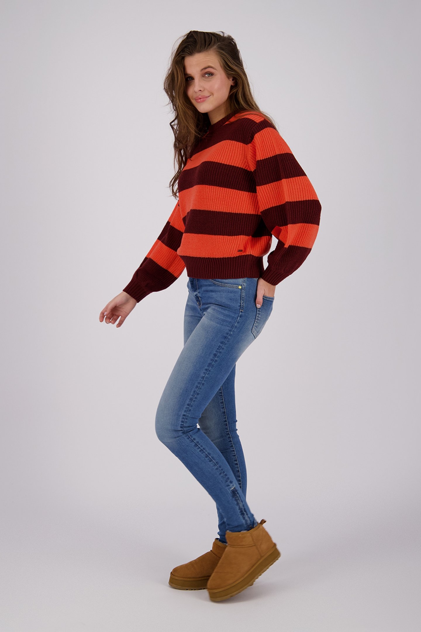 NAYELA SWEATERS SANGRIA RED 5