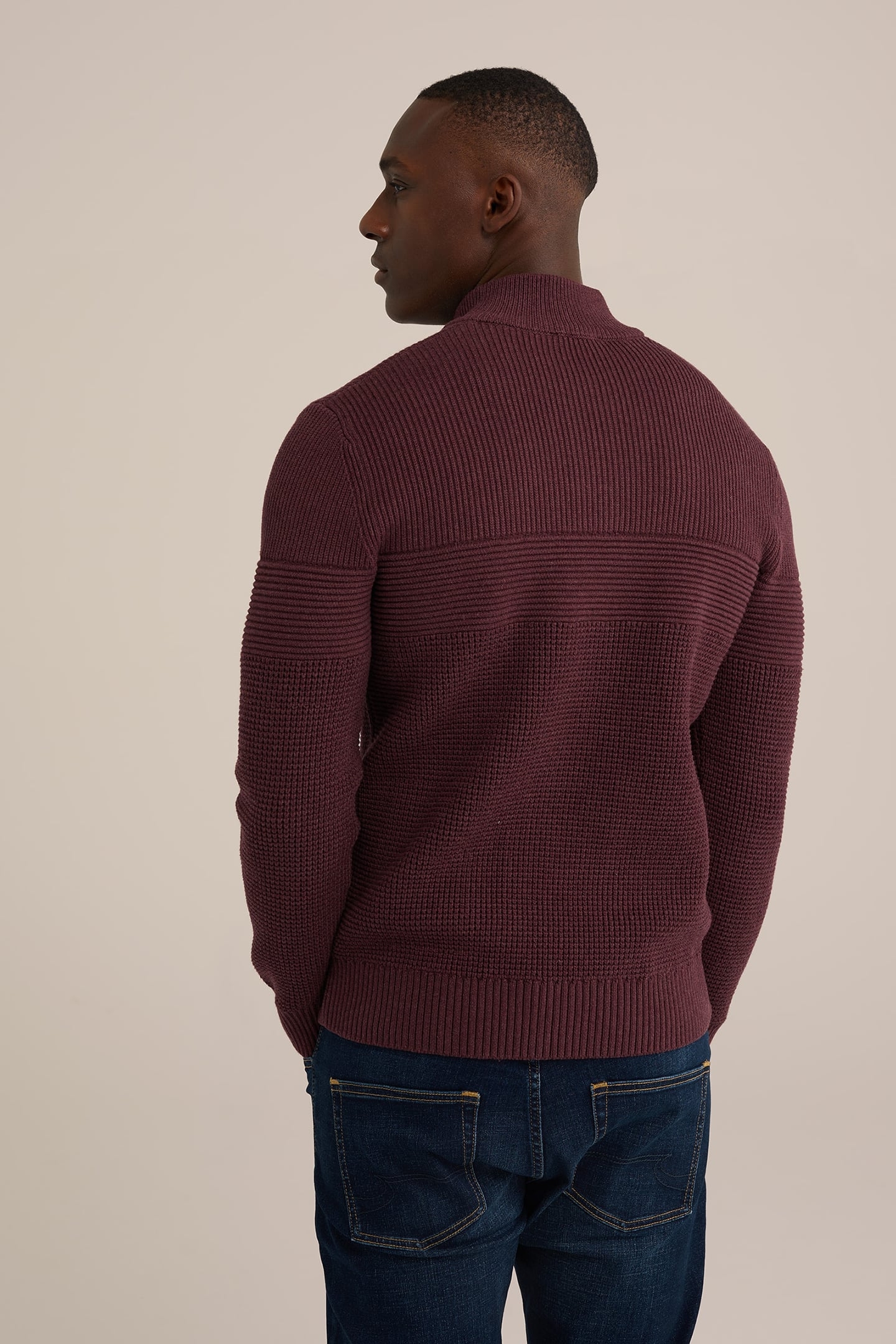 PULLOVER BURGUNDY RED 2