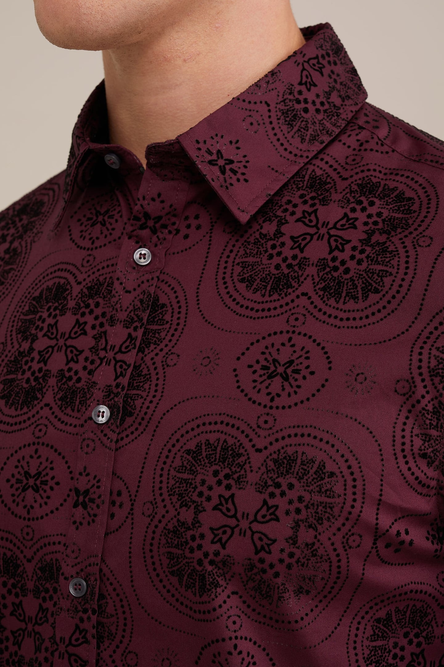 SHIRT BURGUNDY RED 6