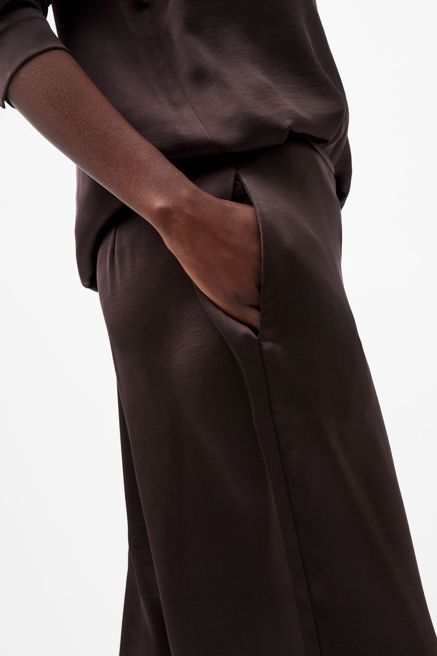 SATIN TROUSER CHOCOLATE GANACHE 4