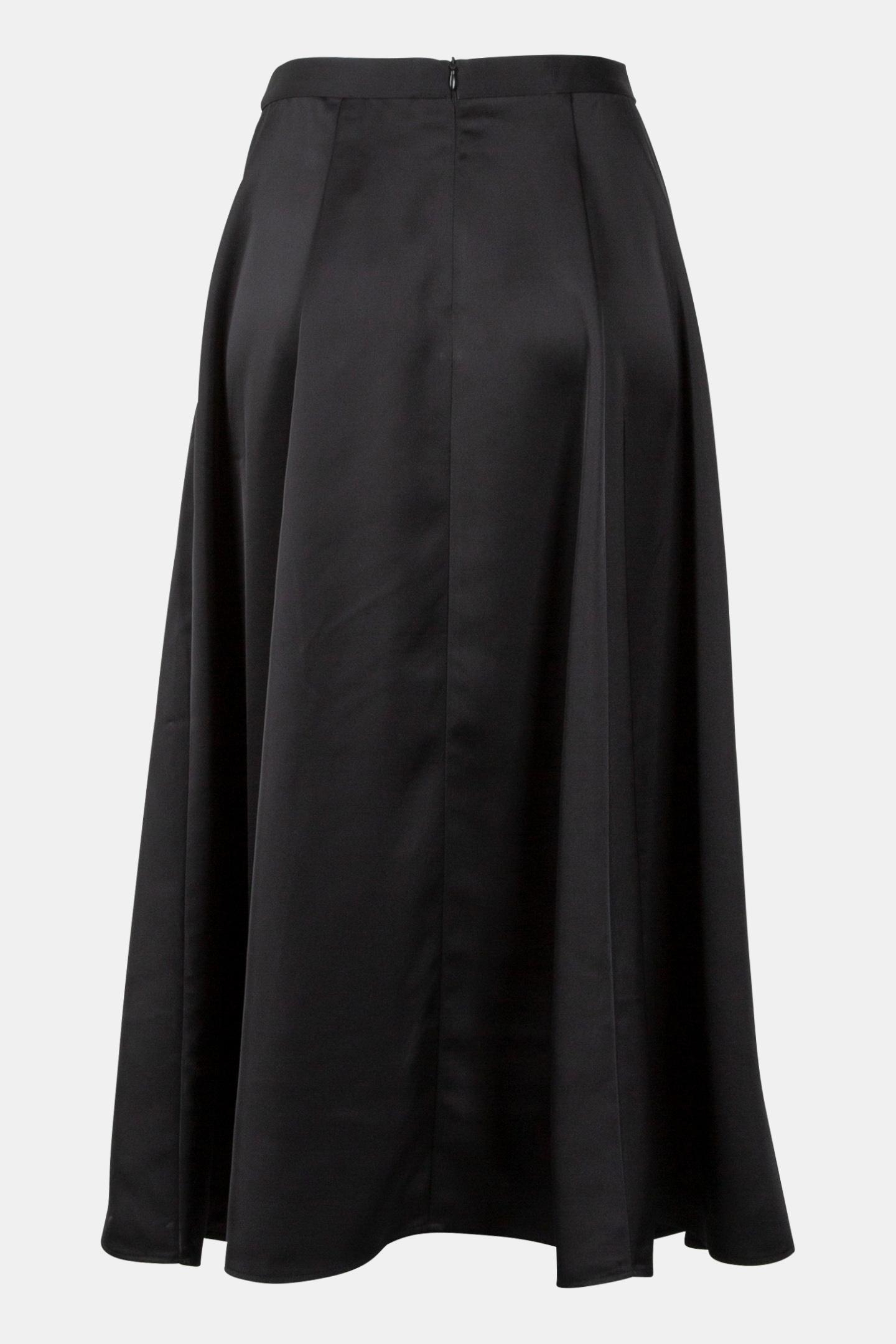 JAROD - BLACK SATIN MIDI SKIRT 5
