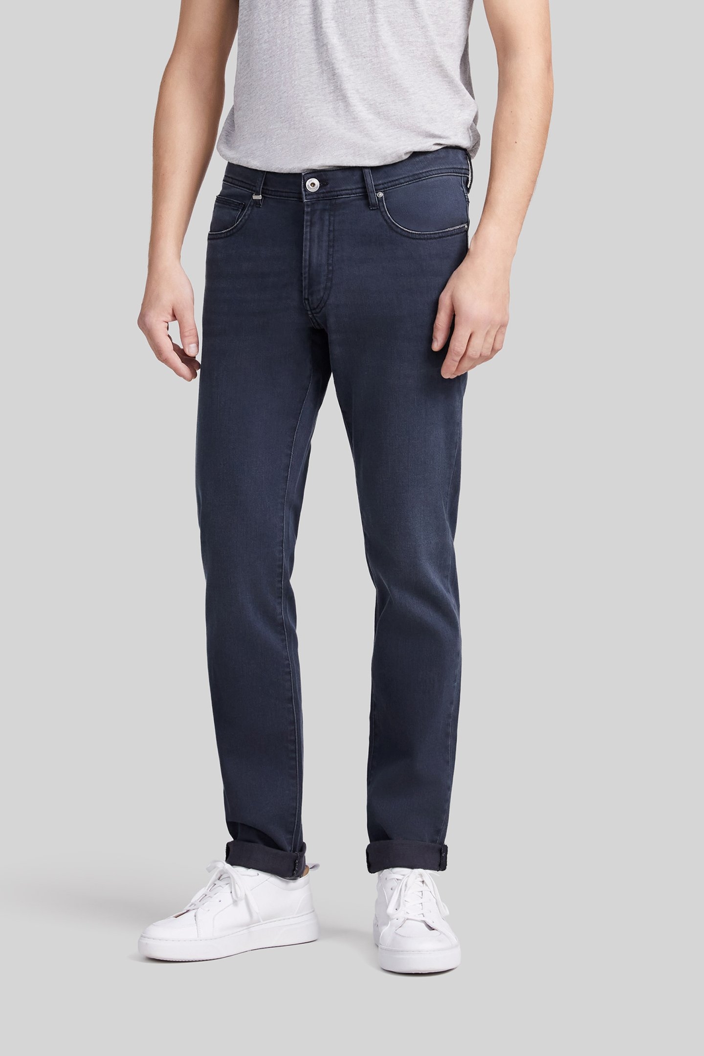 ORGANIC COTTON SLIM JEANS STEEL 1