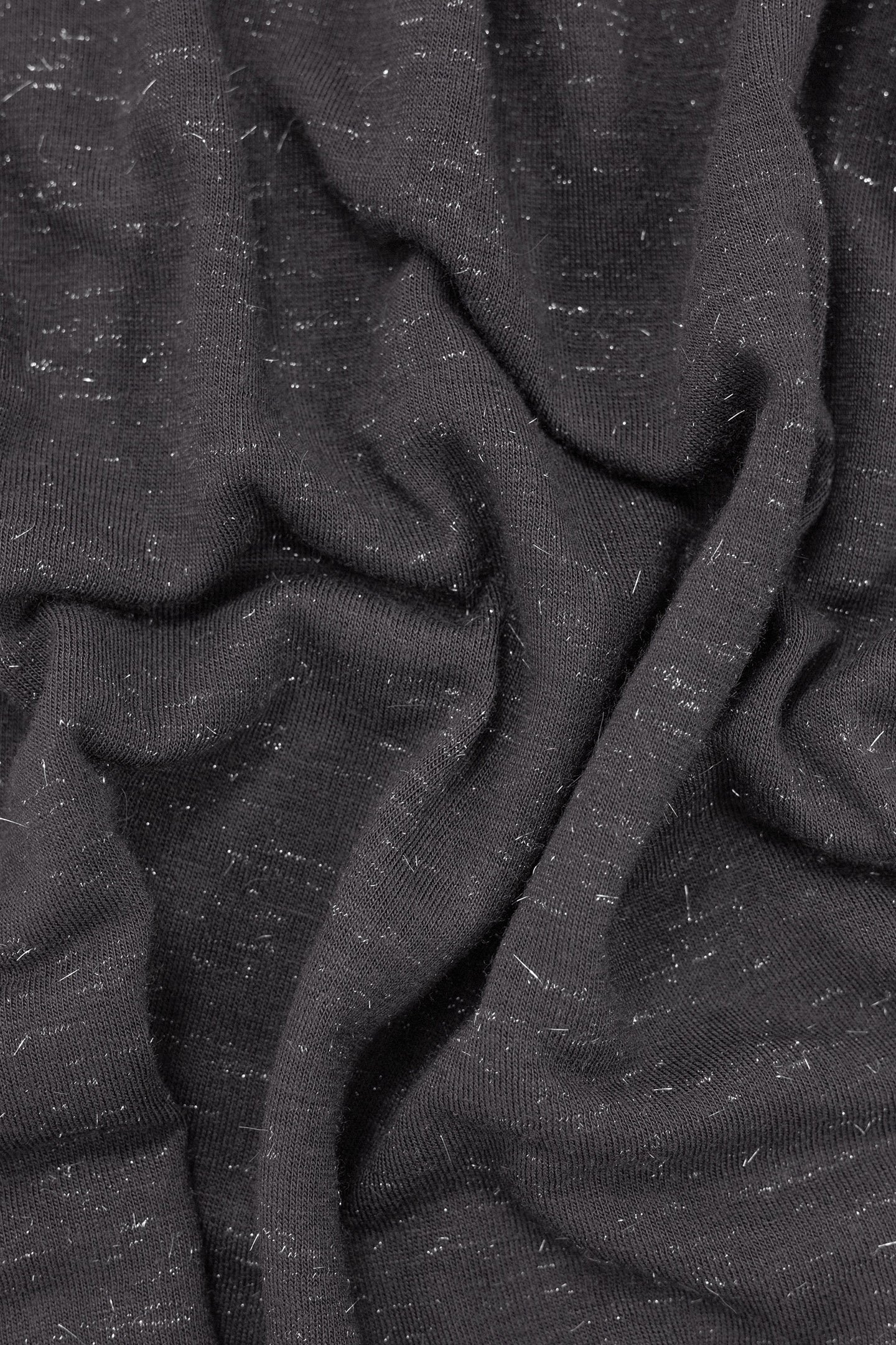 GREY LUREX MESH TEE-SHIRT WITH CURB CHAIN DESIGN GREY 7