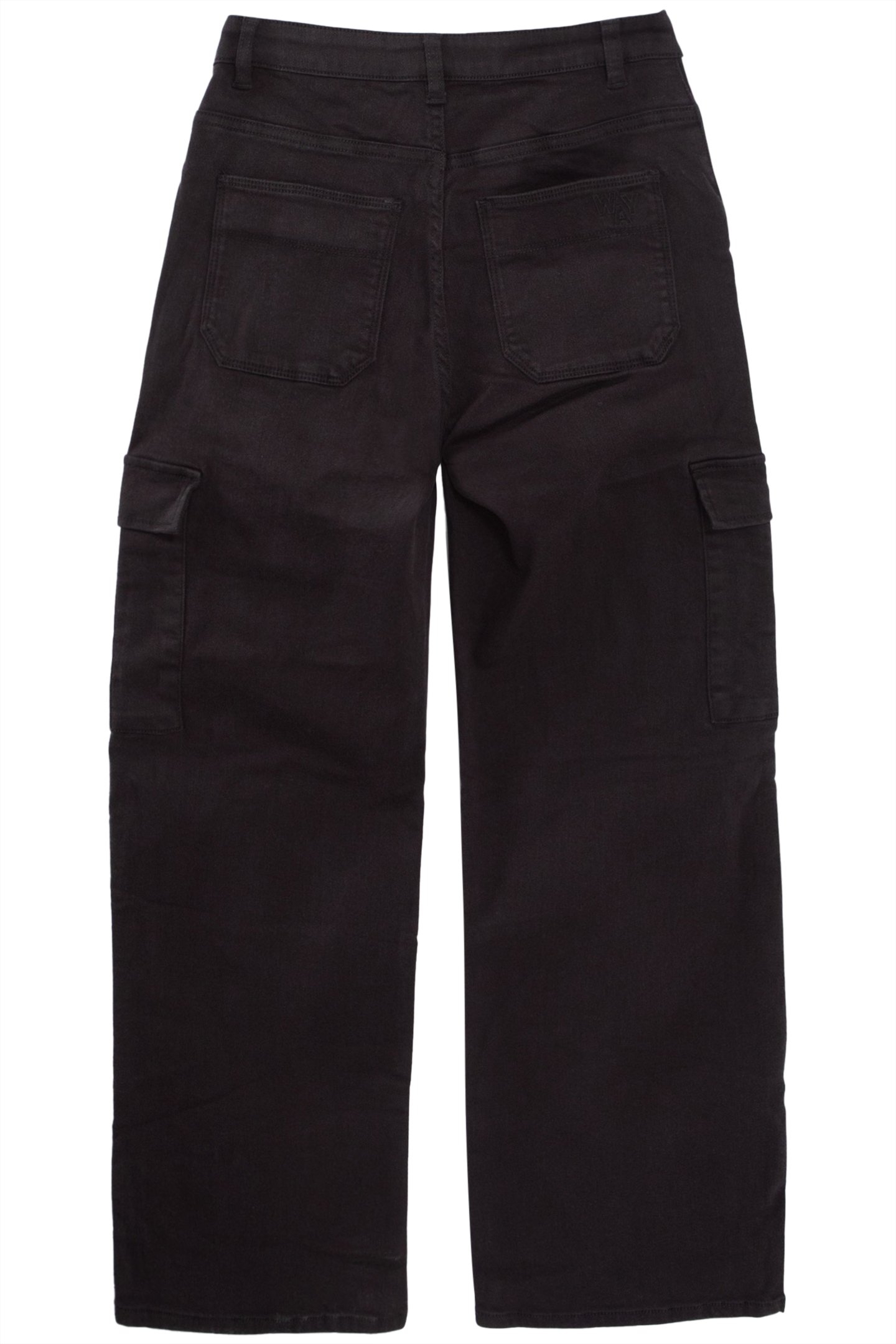 GIRLS’ BLACK DENIM CARGO TROUSERS 3