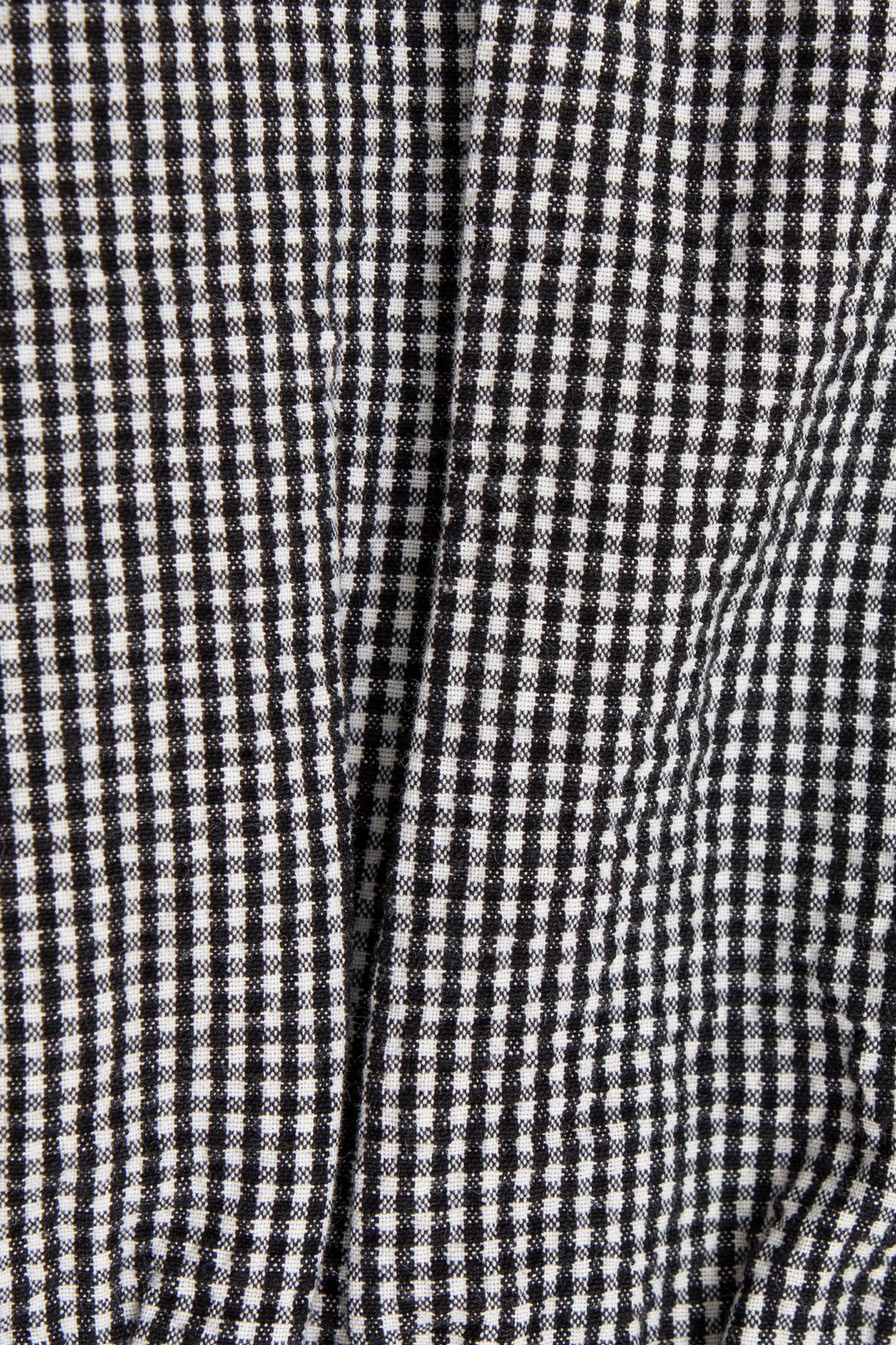 BABY GIRL DRESS IN ECRU WITH BLACK GINGHAM PATTERN 6