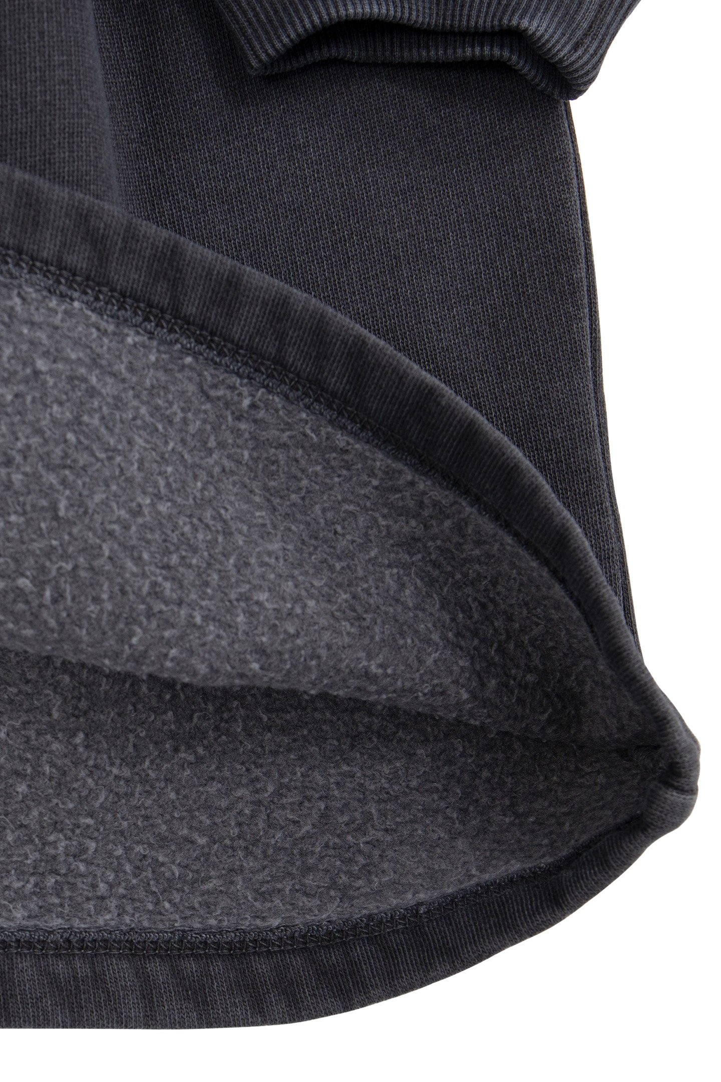 GIRL'S GREY ORGANIC COTTON VELVET SLOGANS SWEATSHIRT DRESS 6