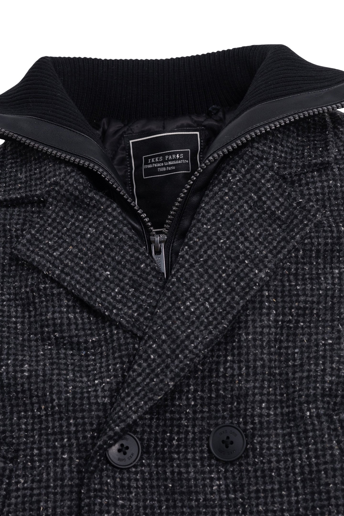 BOY'S GRAY PLAID COAT WITH TWO-PLY TRIM 5