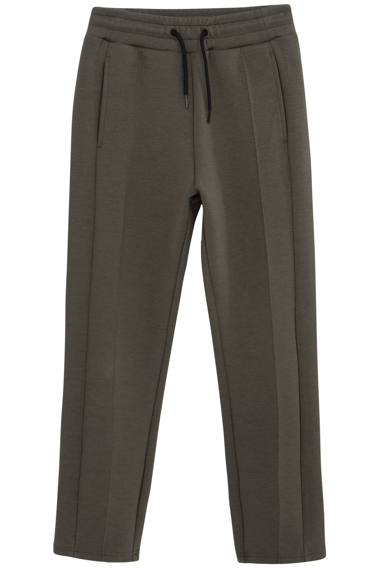 BOY'S KHAKI JOGGING SUIT WITH MARKED PLEATS 1