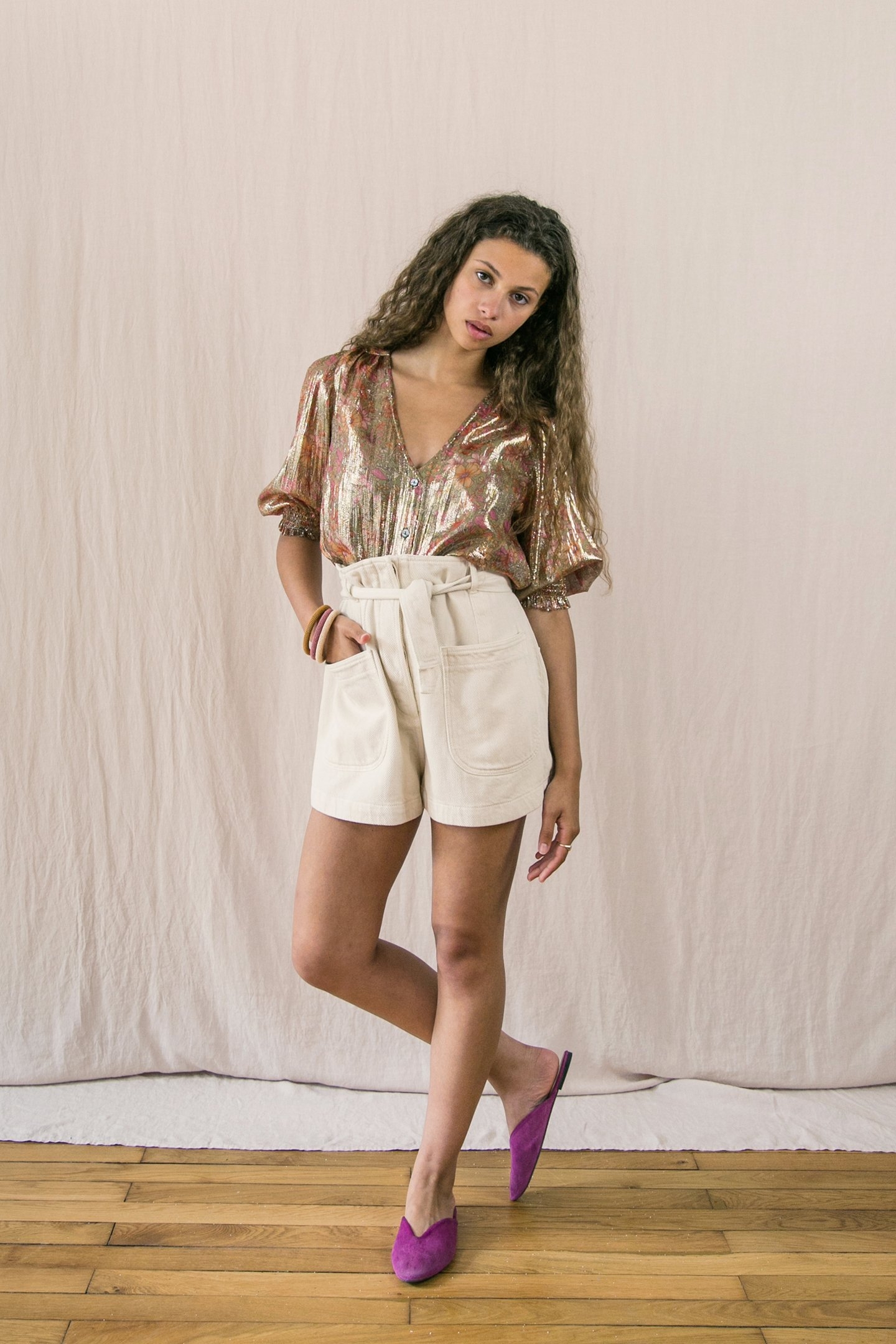 SHORTS VIRGINIA CREAM 2